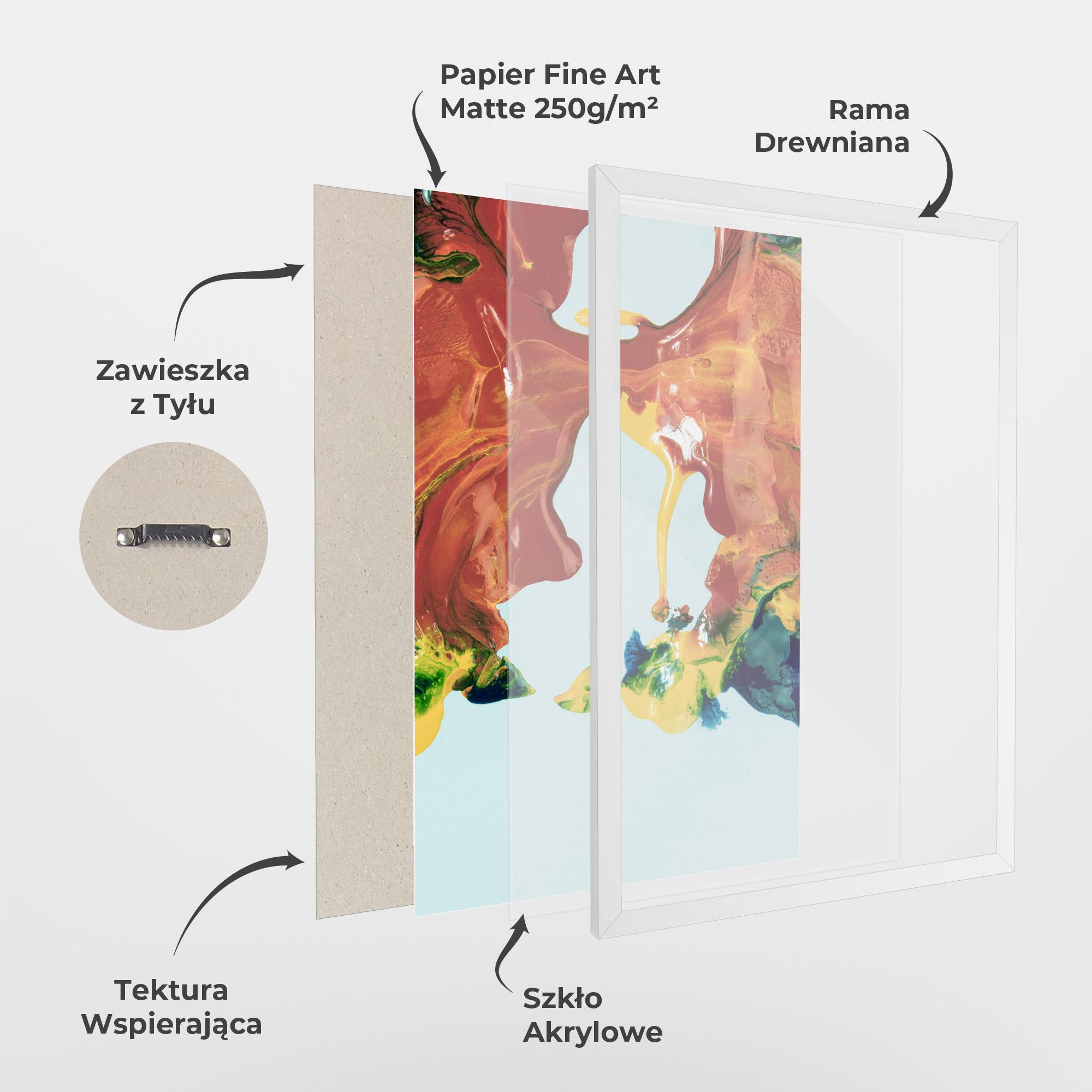 Plakat w Ramie Spilled Paint mockup 1