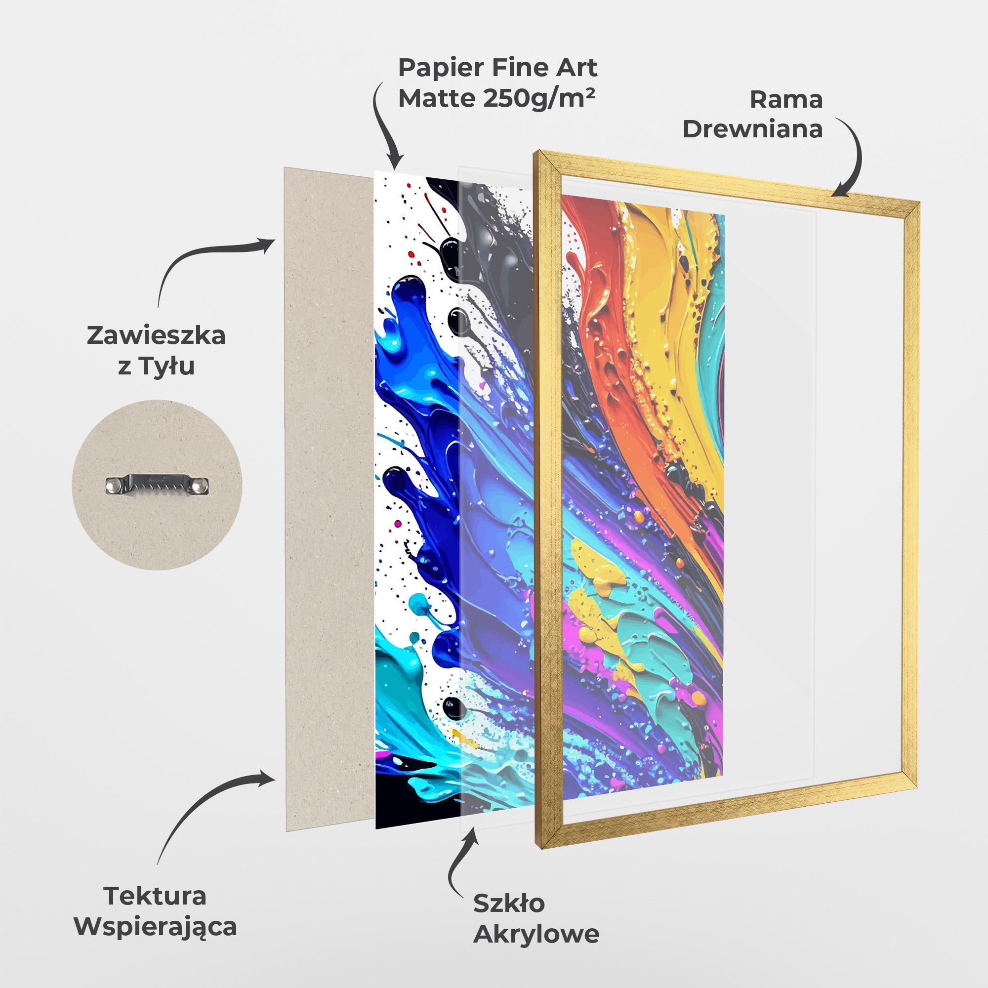 Plakat w Ramie Pretty Splash Color mockup 1