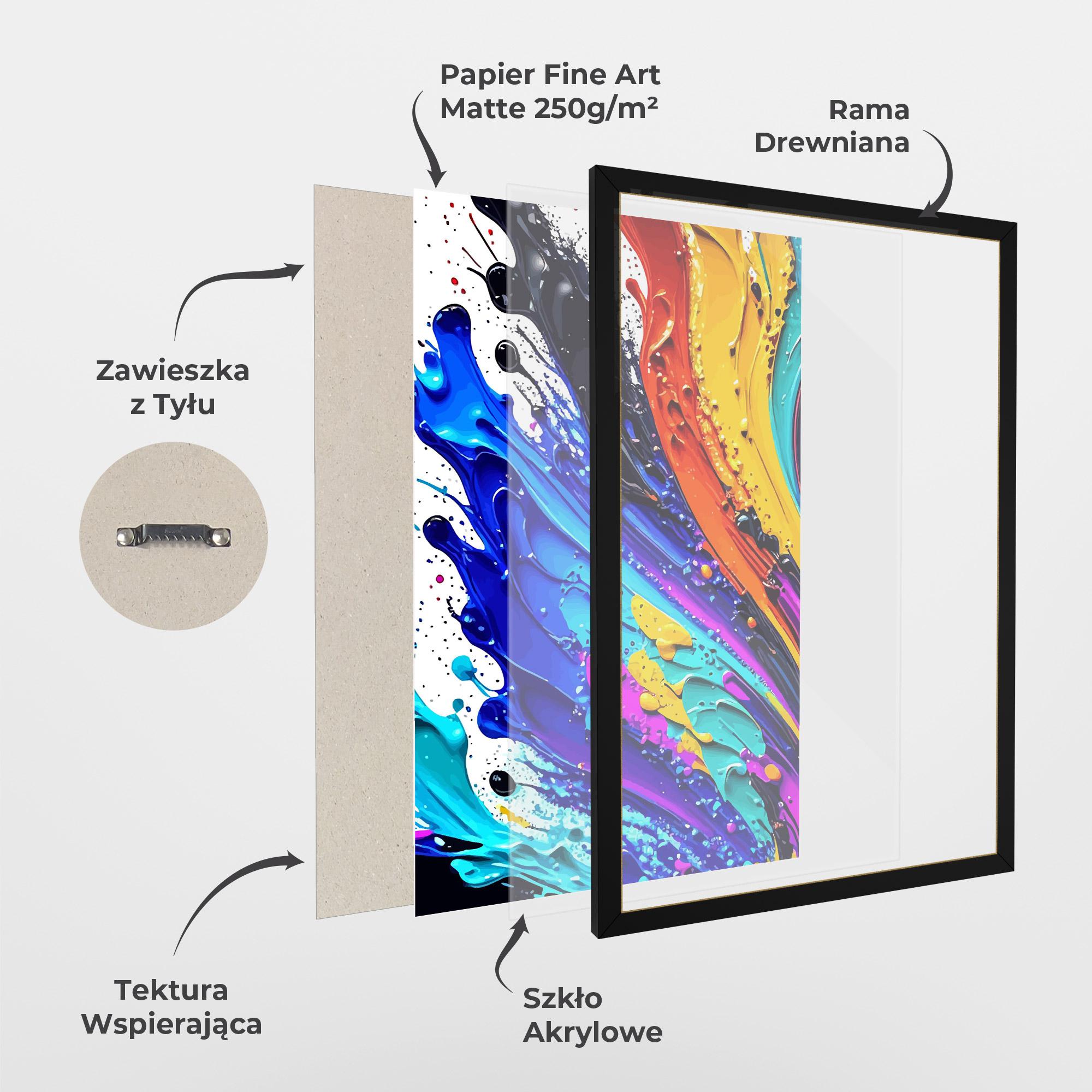 Plakat w Ramie Pretty Splash Color mockup 1
