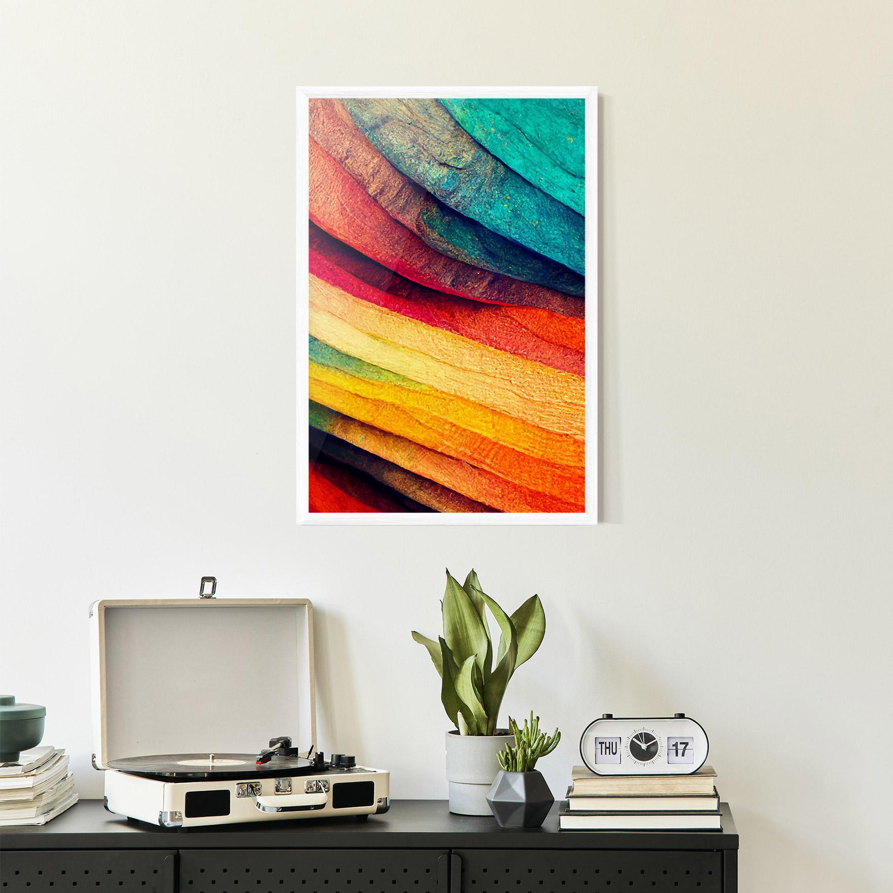 Plakat w Ramie Autumn Abstract Color mockup 2