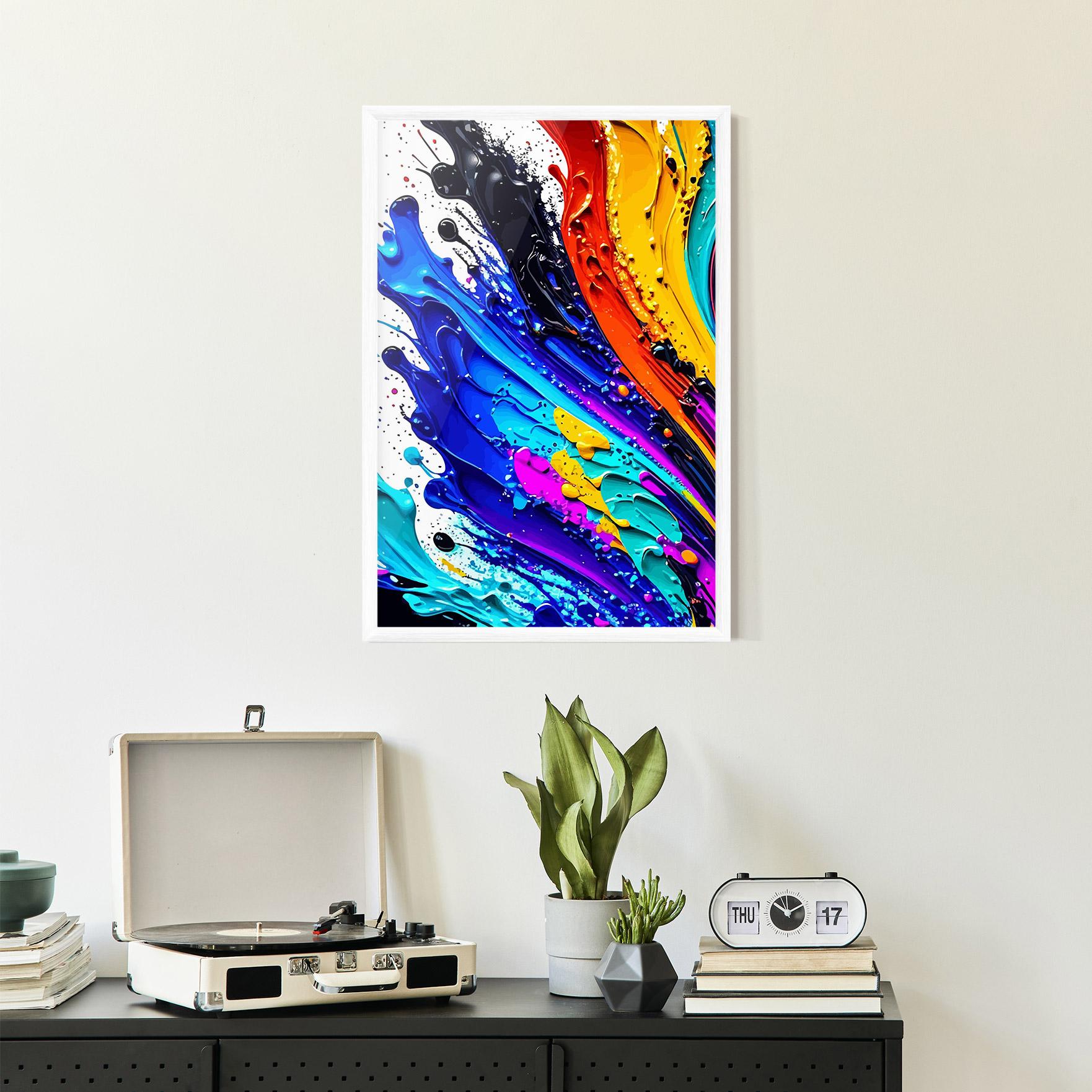 Plakat w Ramie Pretty Splash Color mockup 2