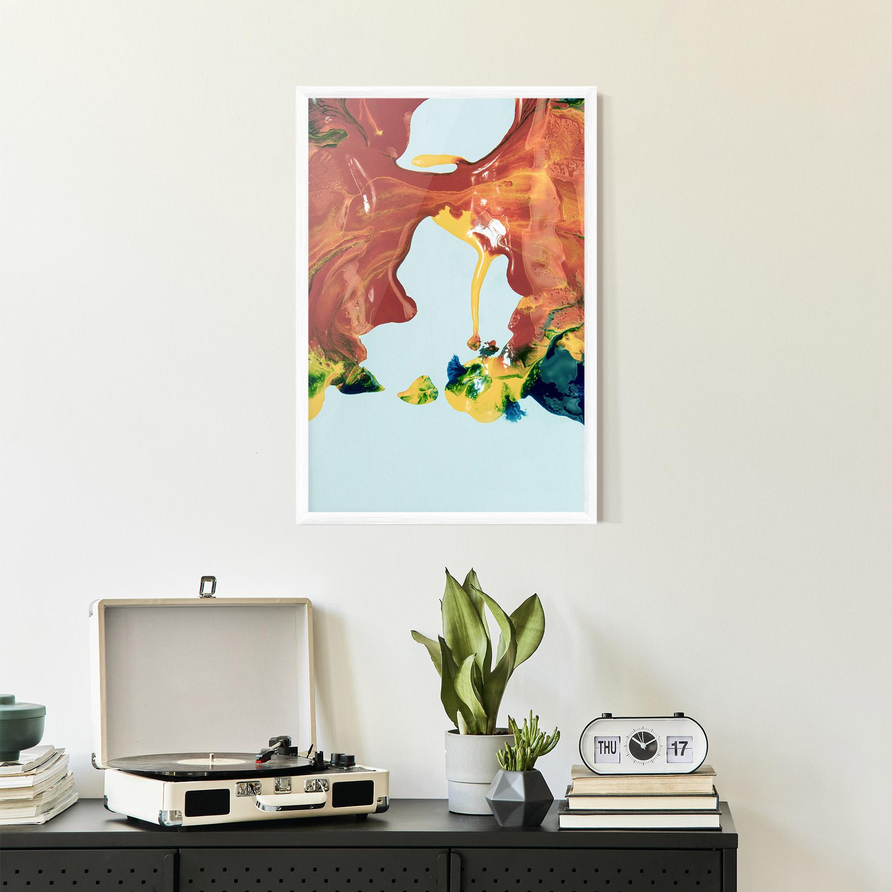 Plakat w Ramie Spilled Paint mockup 2