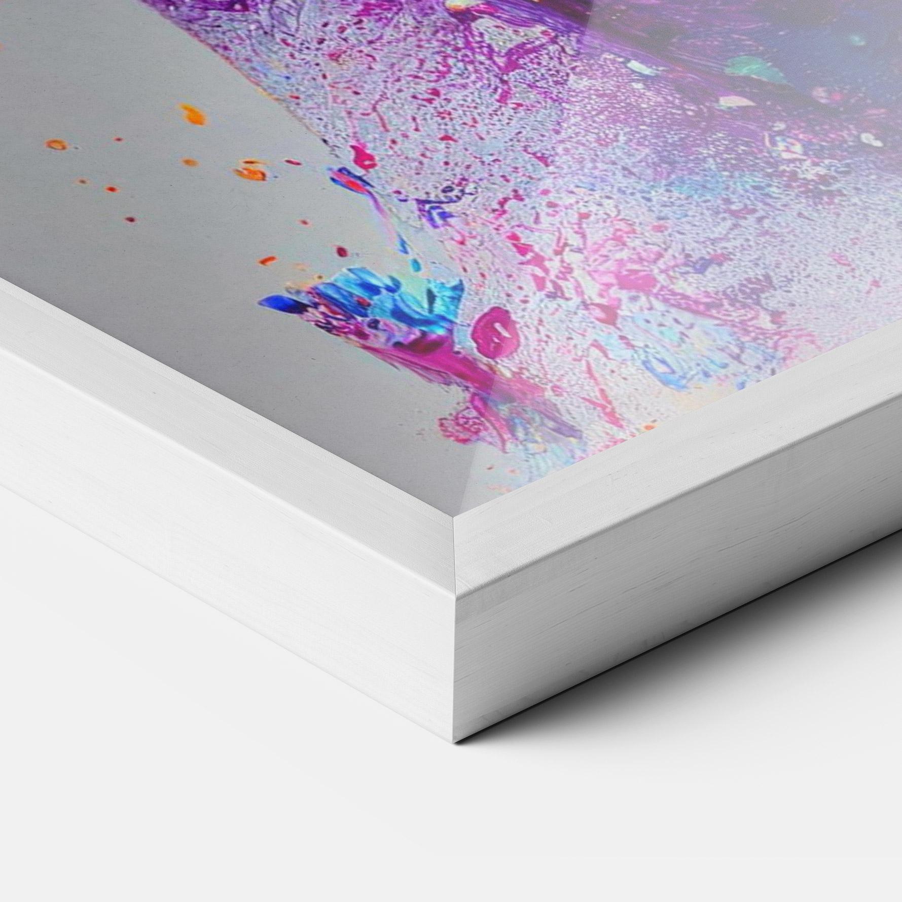 Plakat w Ramie Abstract Purple Face mockup 3