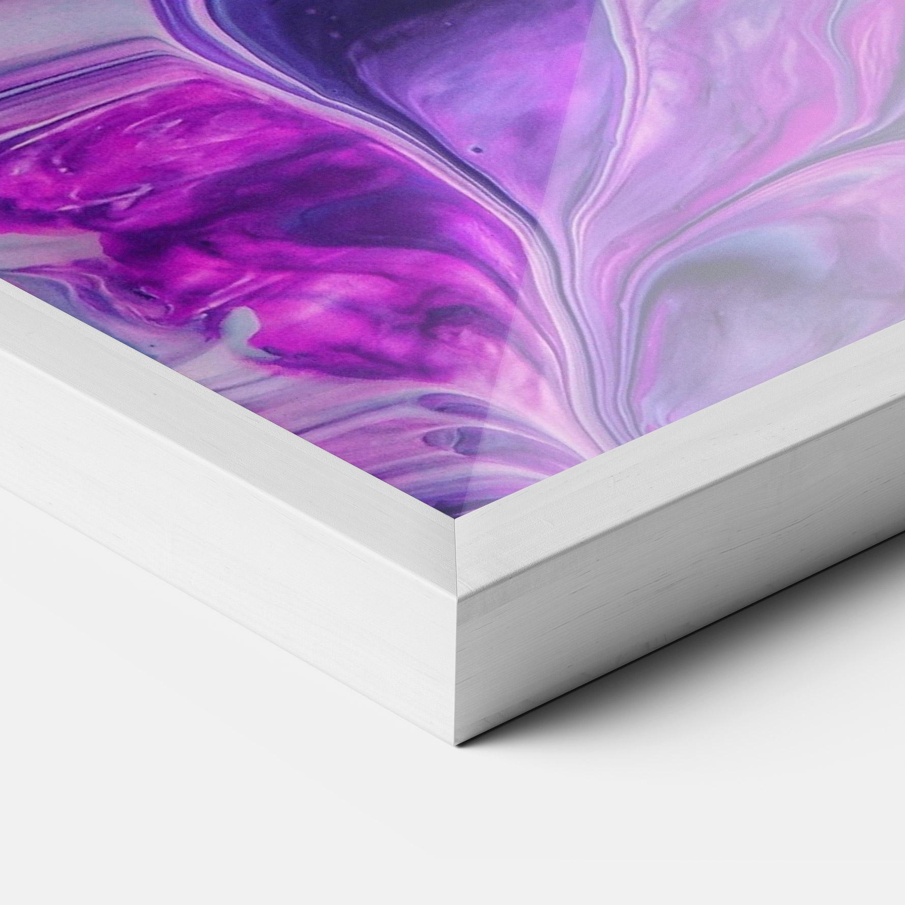 Plakat w Ramie Purple Fluid mockup 3