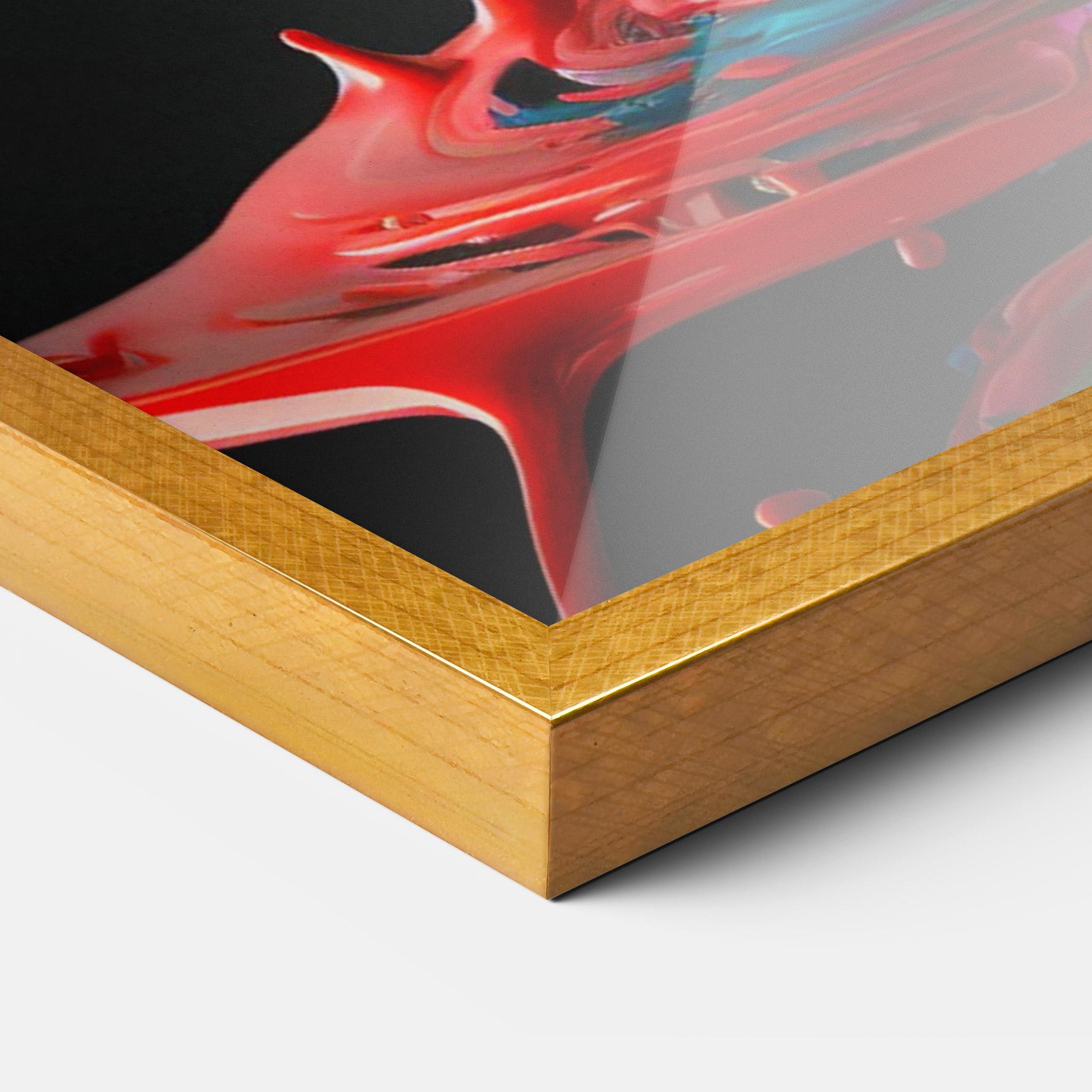 Plakat w Ramie Beautiful Colorful Splash mockup 3