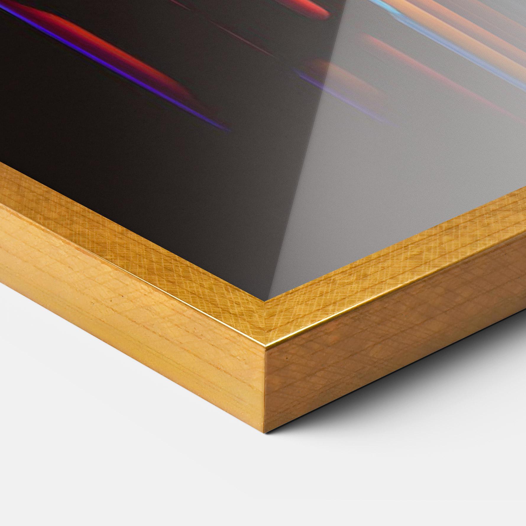 Plakat w Ramie Rainbow Floating Colors mockup 3