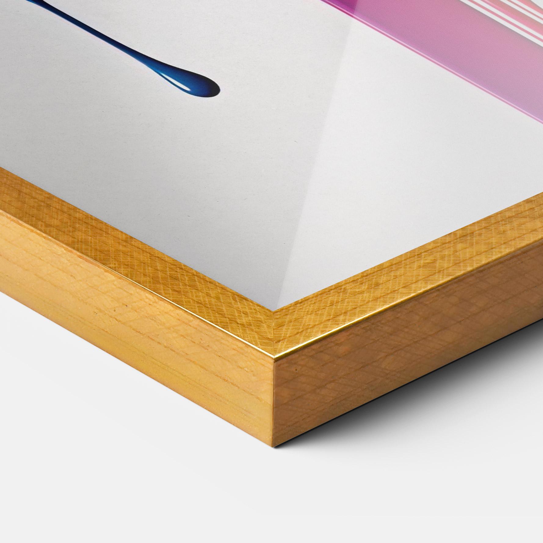 Plakat w Ramie Yellow Blue Floating mockup 3