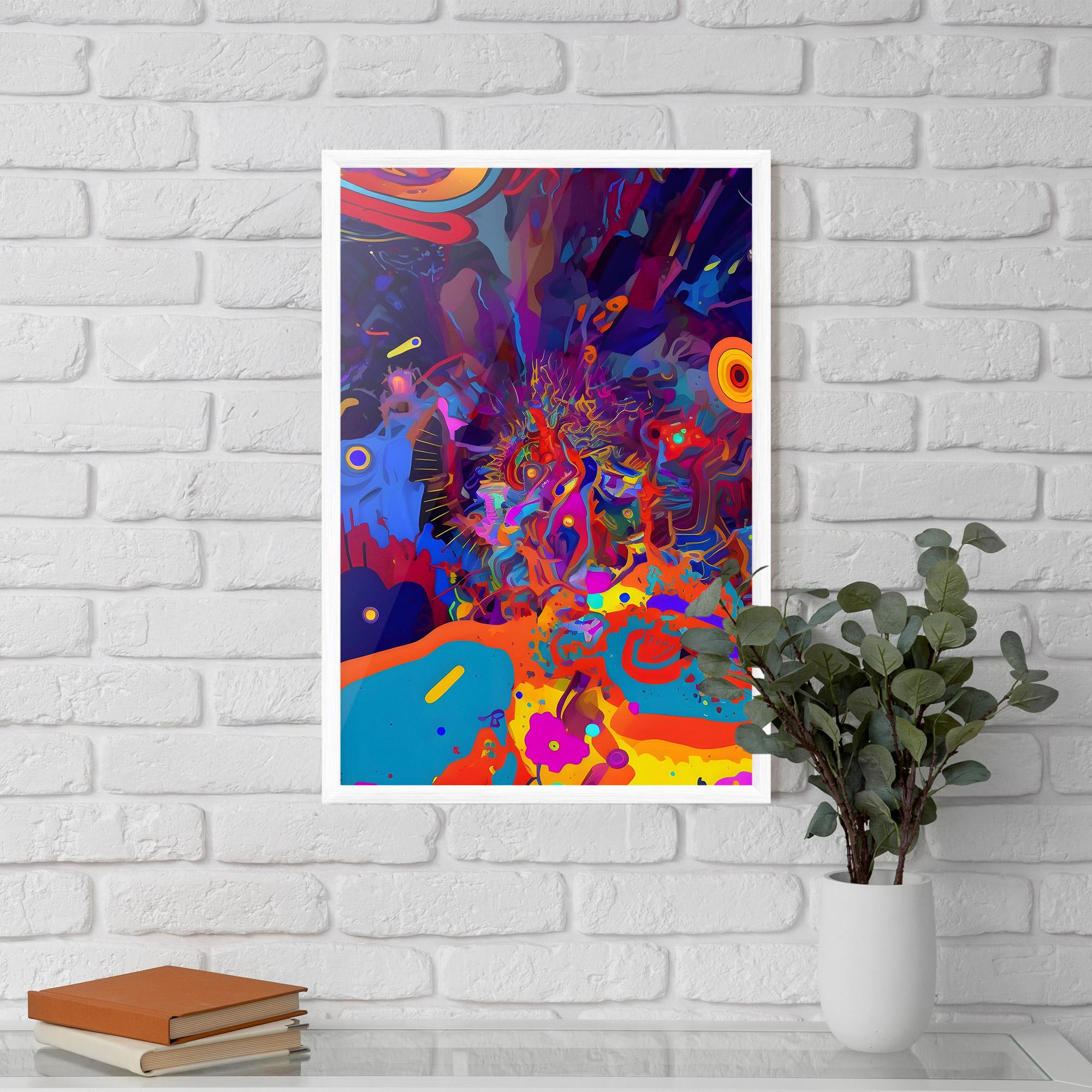 Plakat w Ramie Abstract Color Work mockup 5