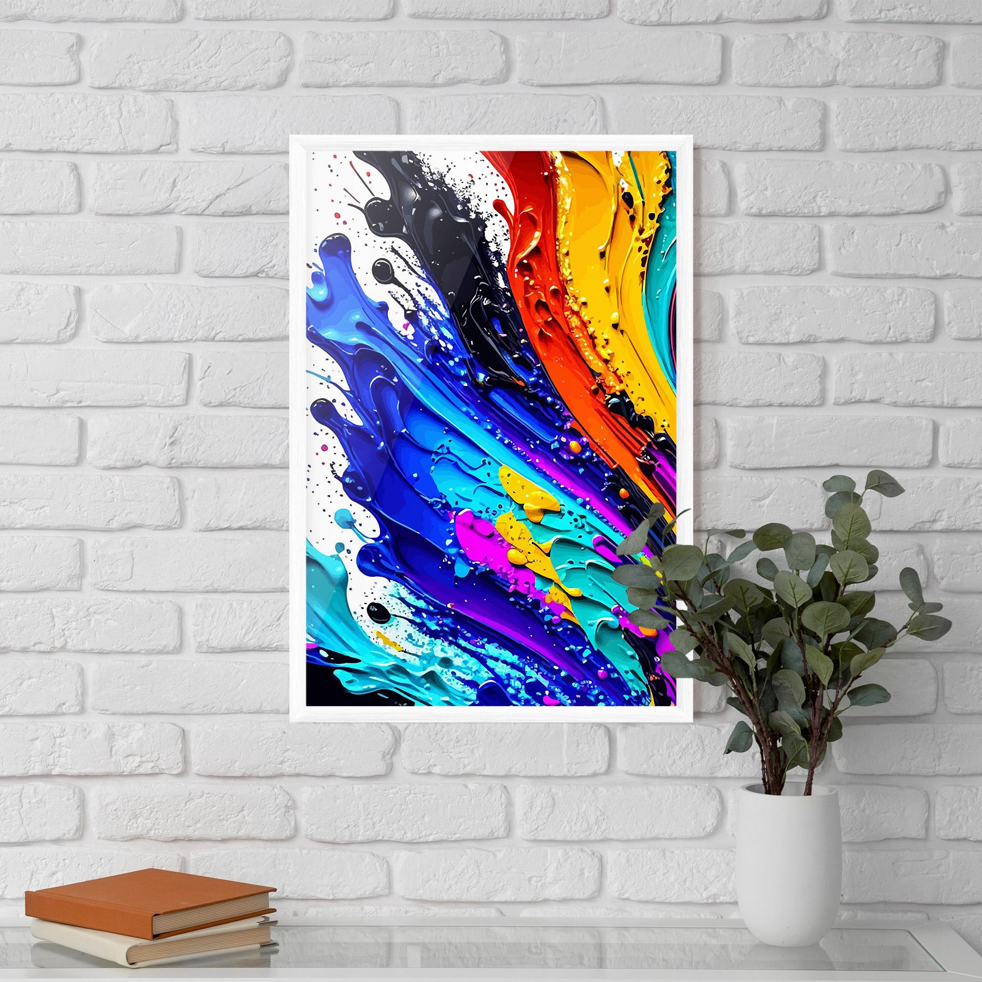 Plakat w Ramie Pretty Splash Color mockup 5