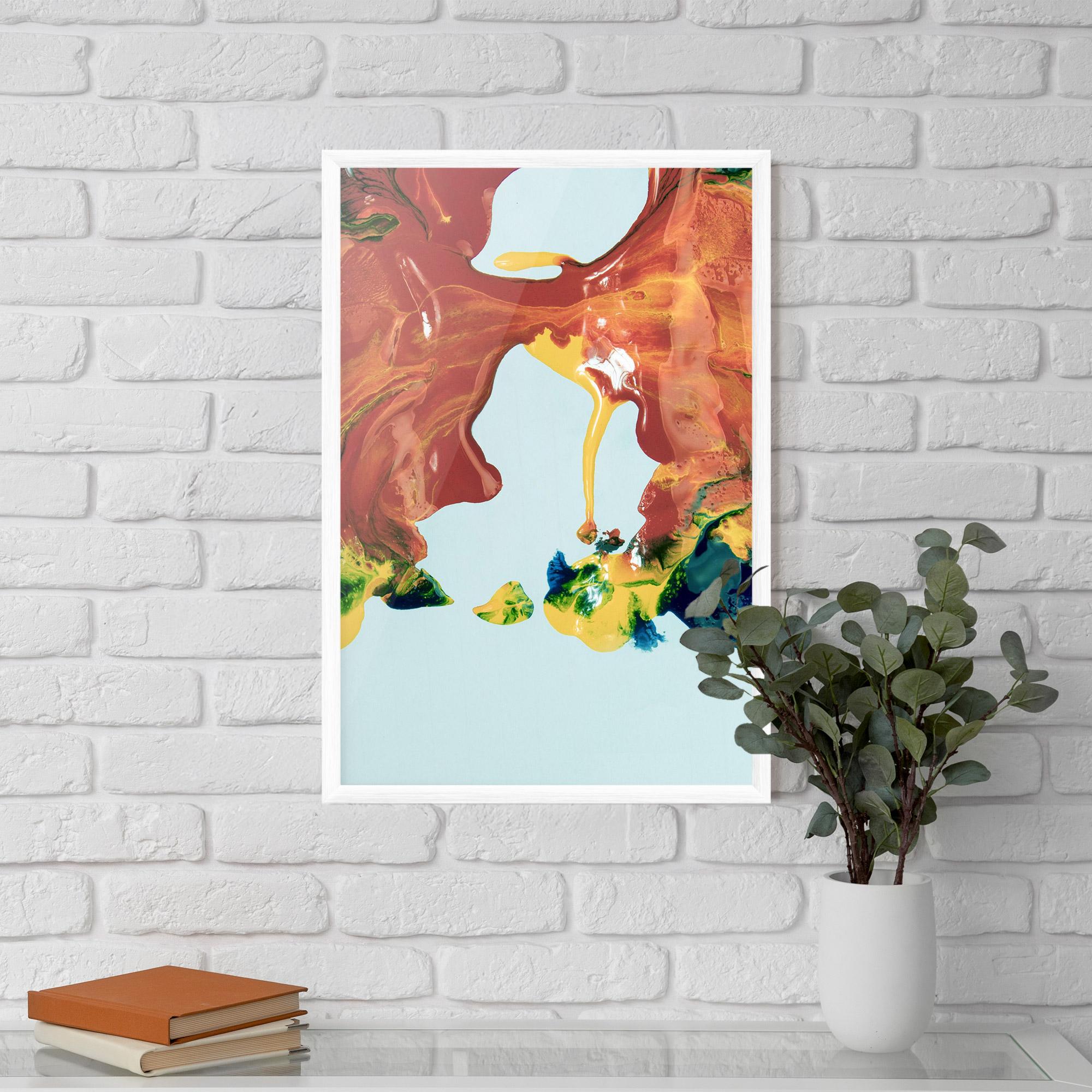 Plakat w Ramie Spilled Paint mockup 5