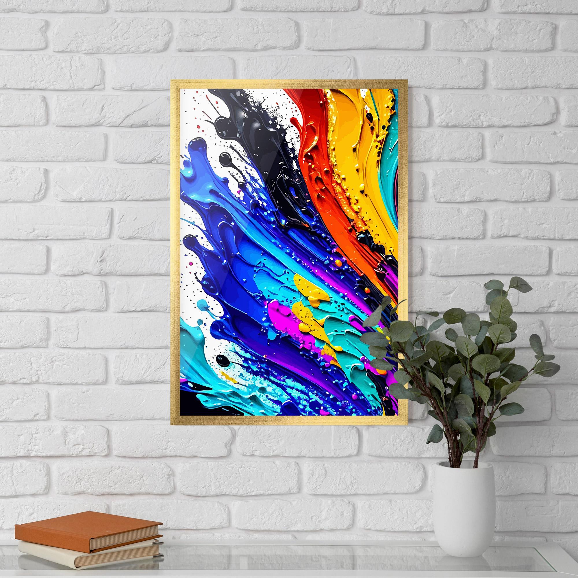 Plakat w Ramie Pretty Splash Color mockup 5