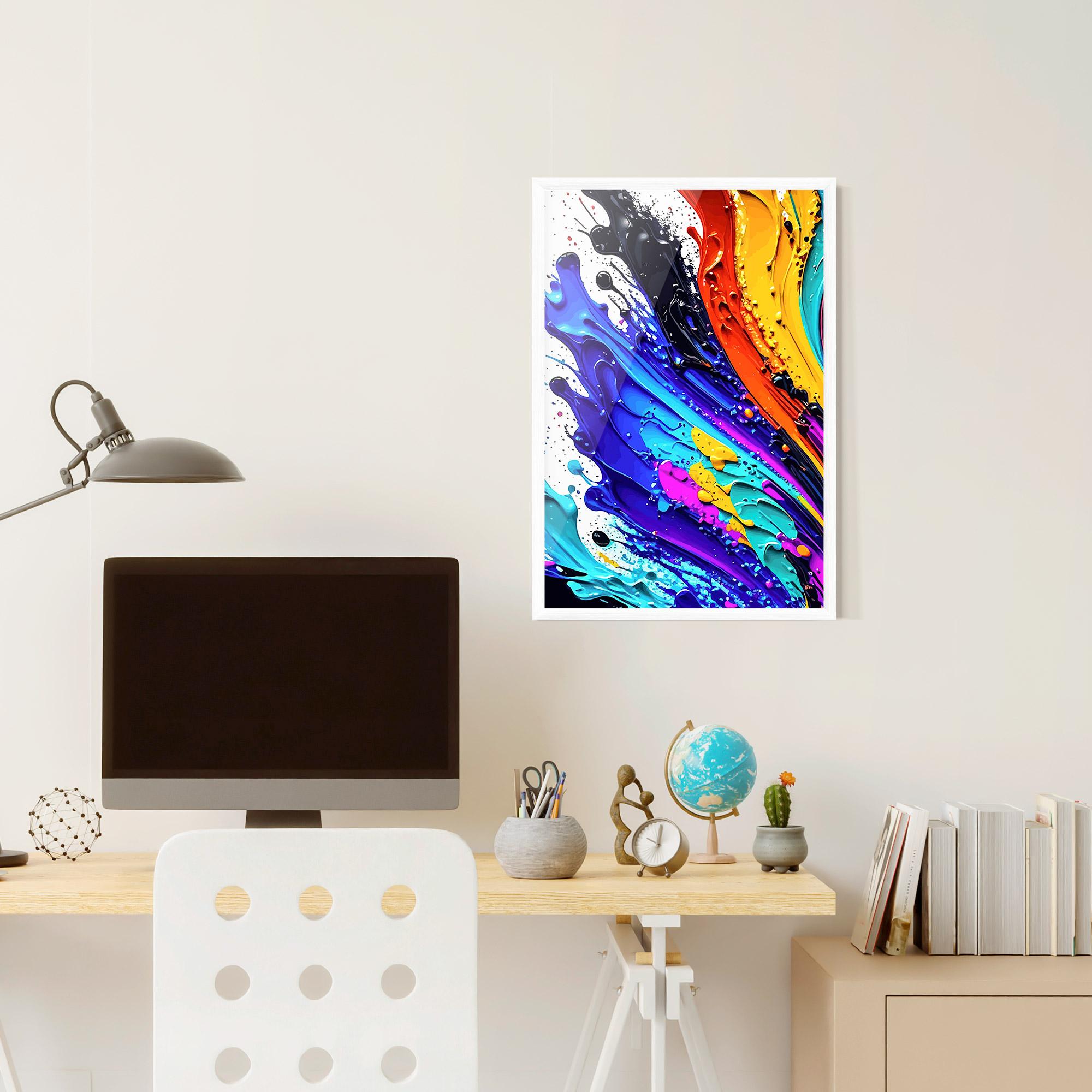Plakat w Ramie Pretty Splash Color mockup 6