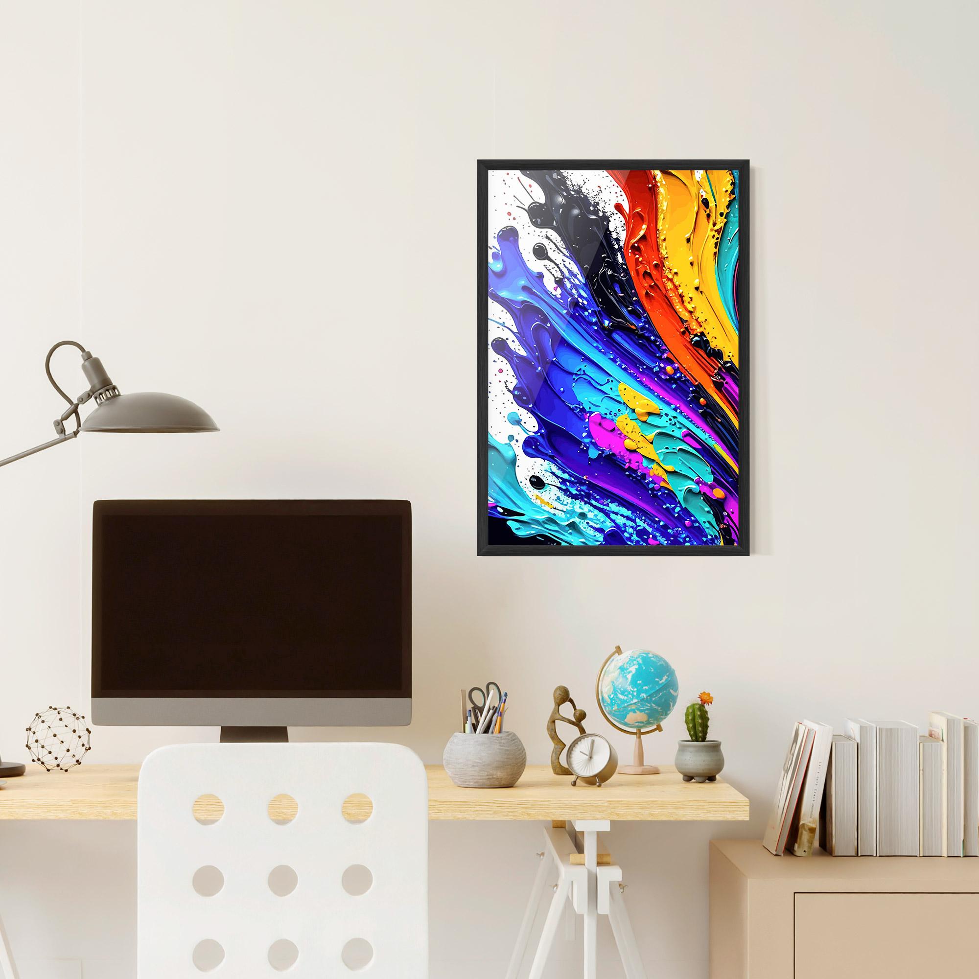 Plakat w Ramie Pretty Splash Color mockup 6