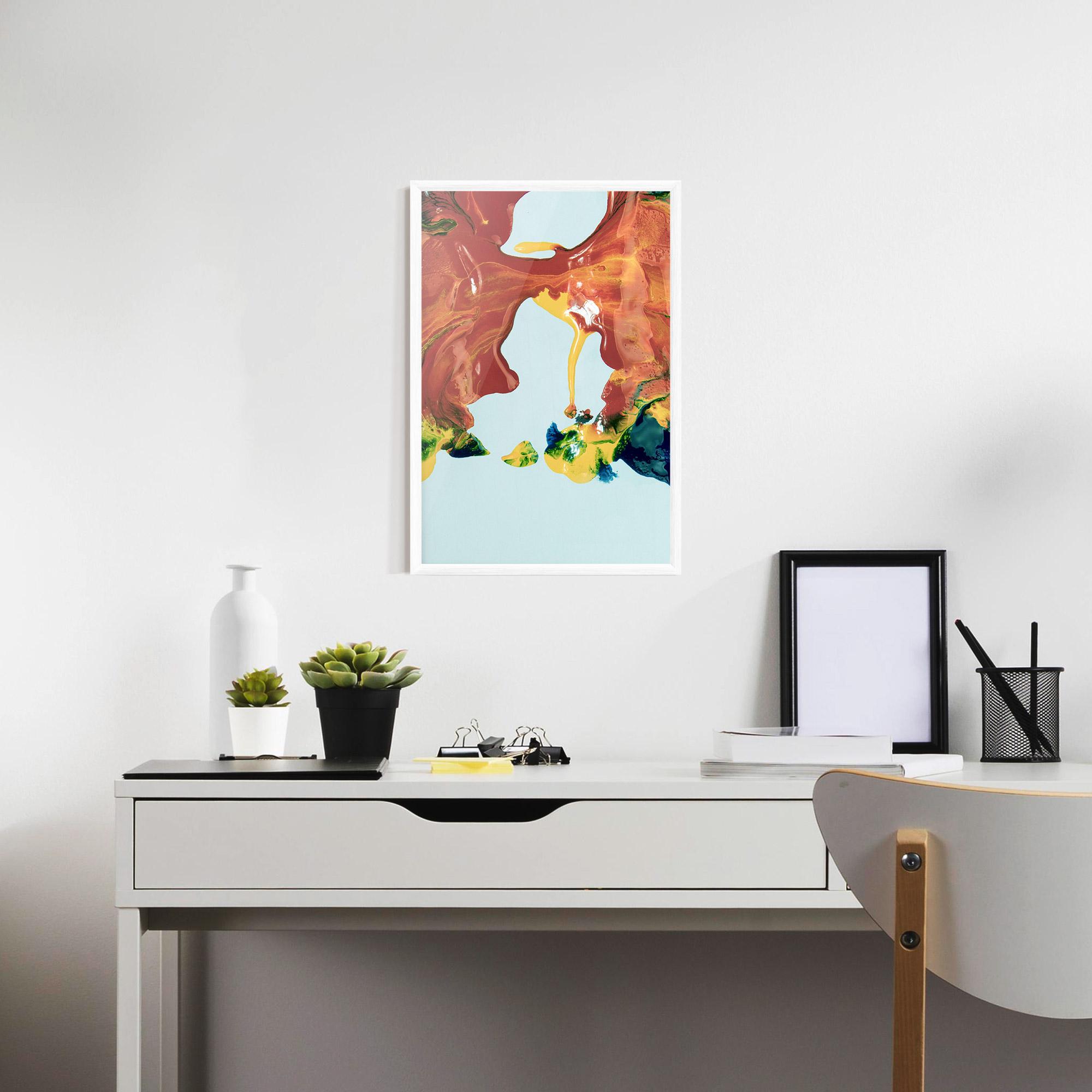 Plakat w Ramie Spilled Paint mockup 7