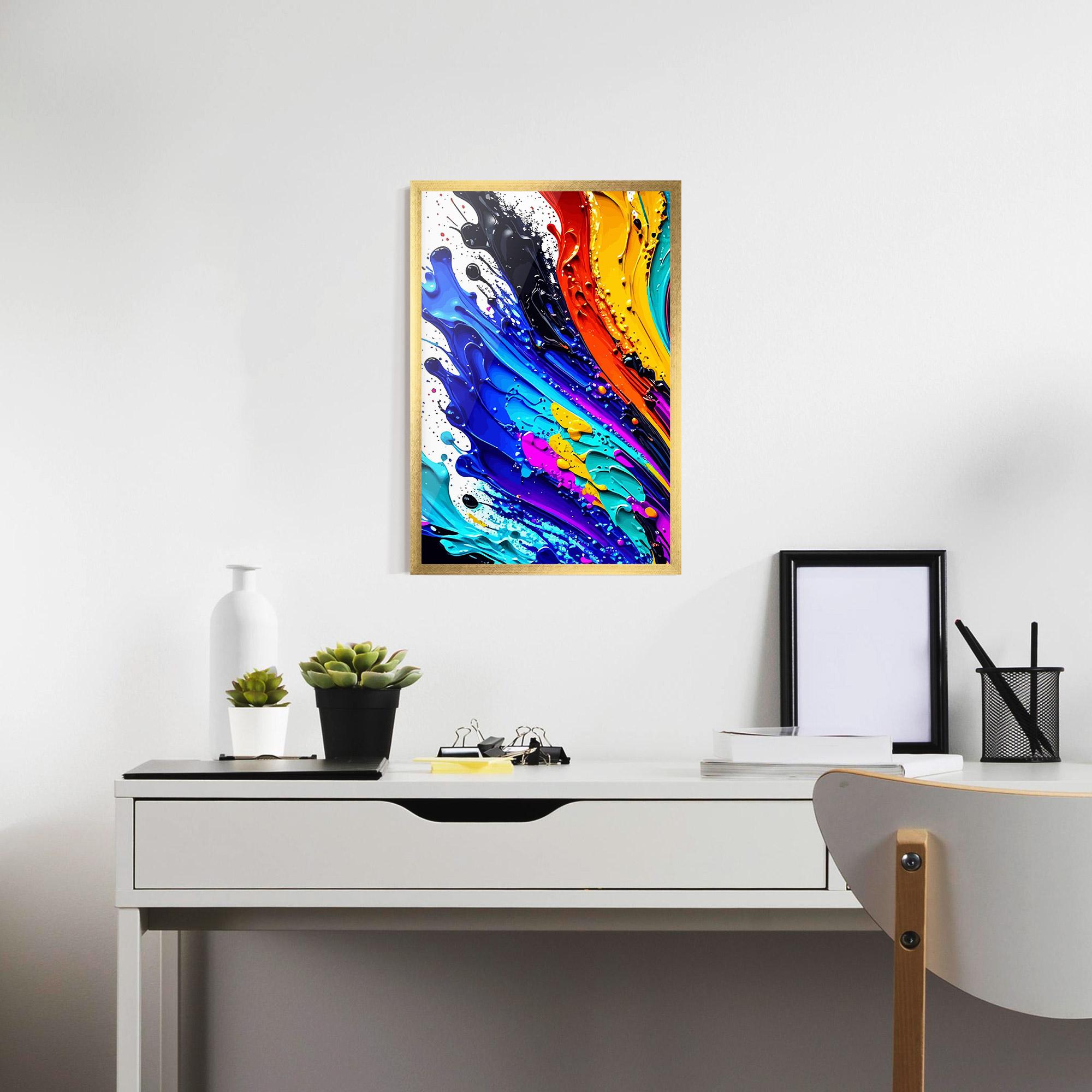 Plakat w Ramie Pretty Splash Color mockup 7