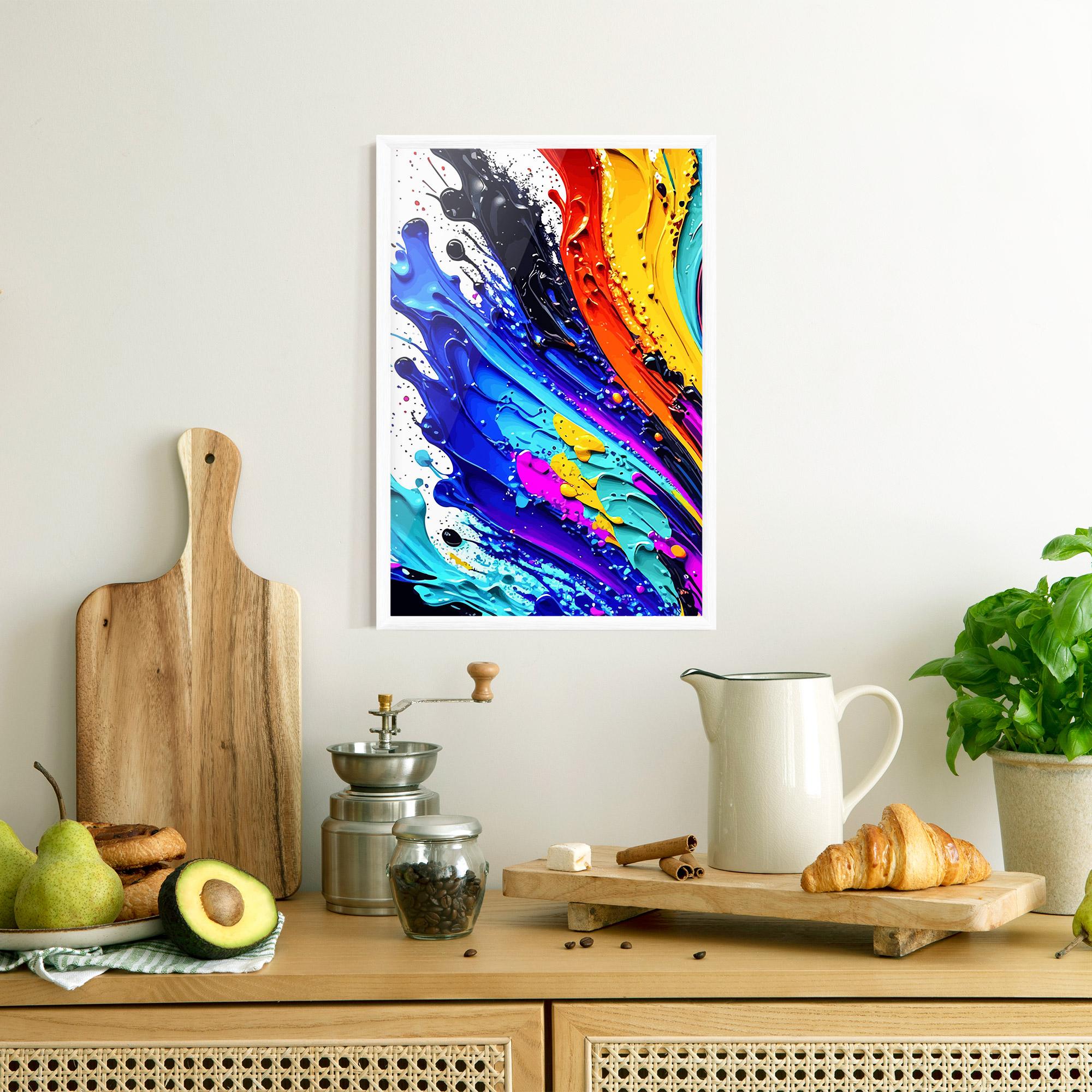 Plakat w Ramie Pretty Splash Color mockup 8