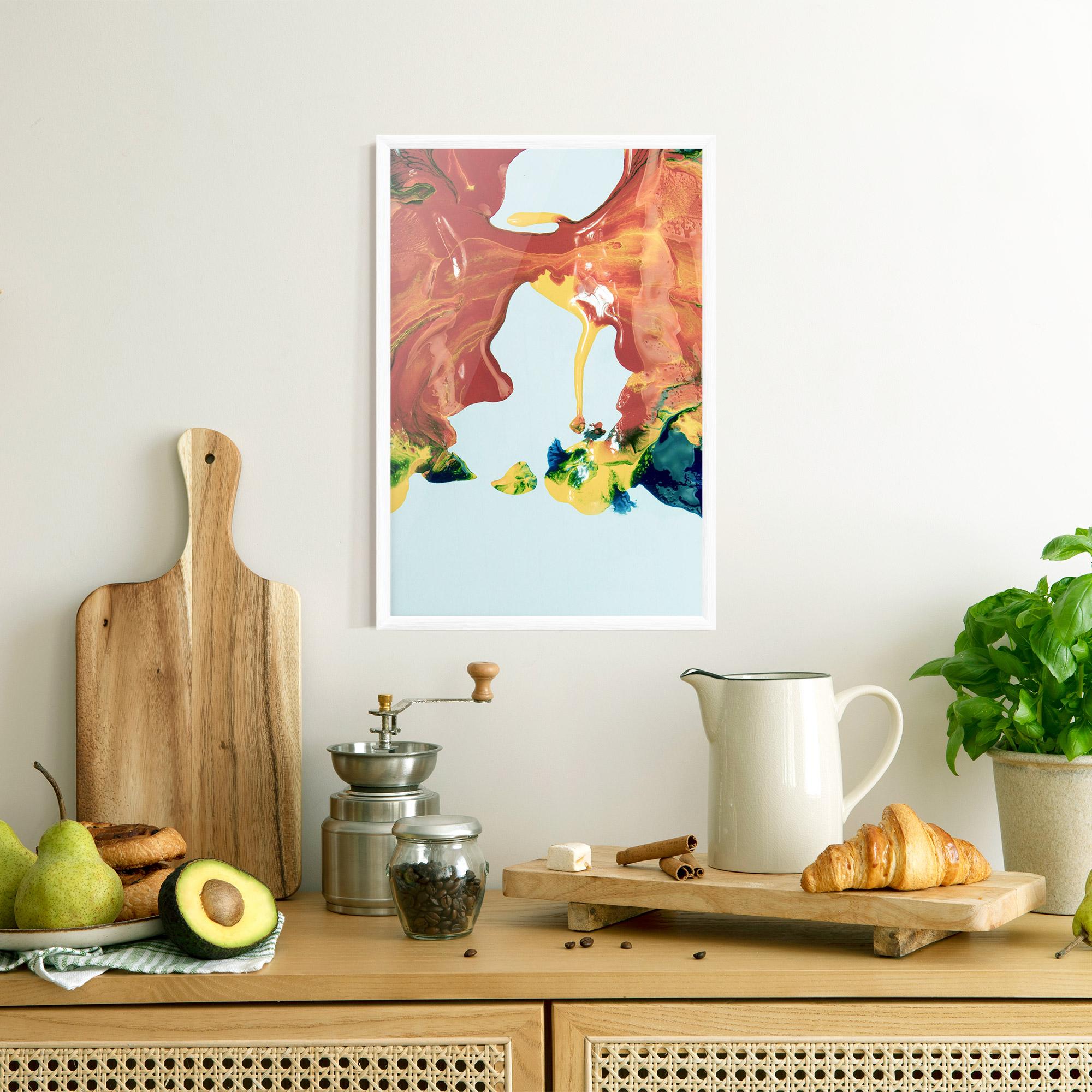 Plakat w Ramie Spilled Paint mockup 8