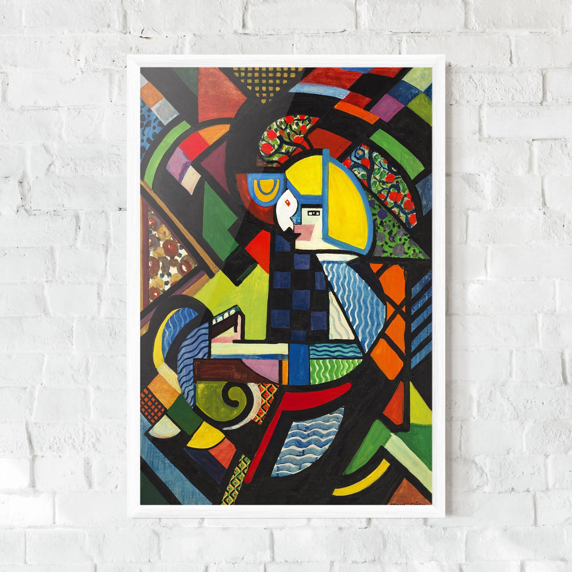 Plakat w Ramie Mix Color Shapes mockup 0