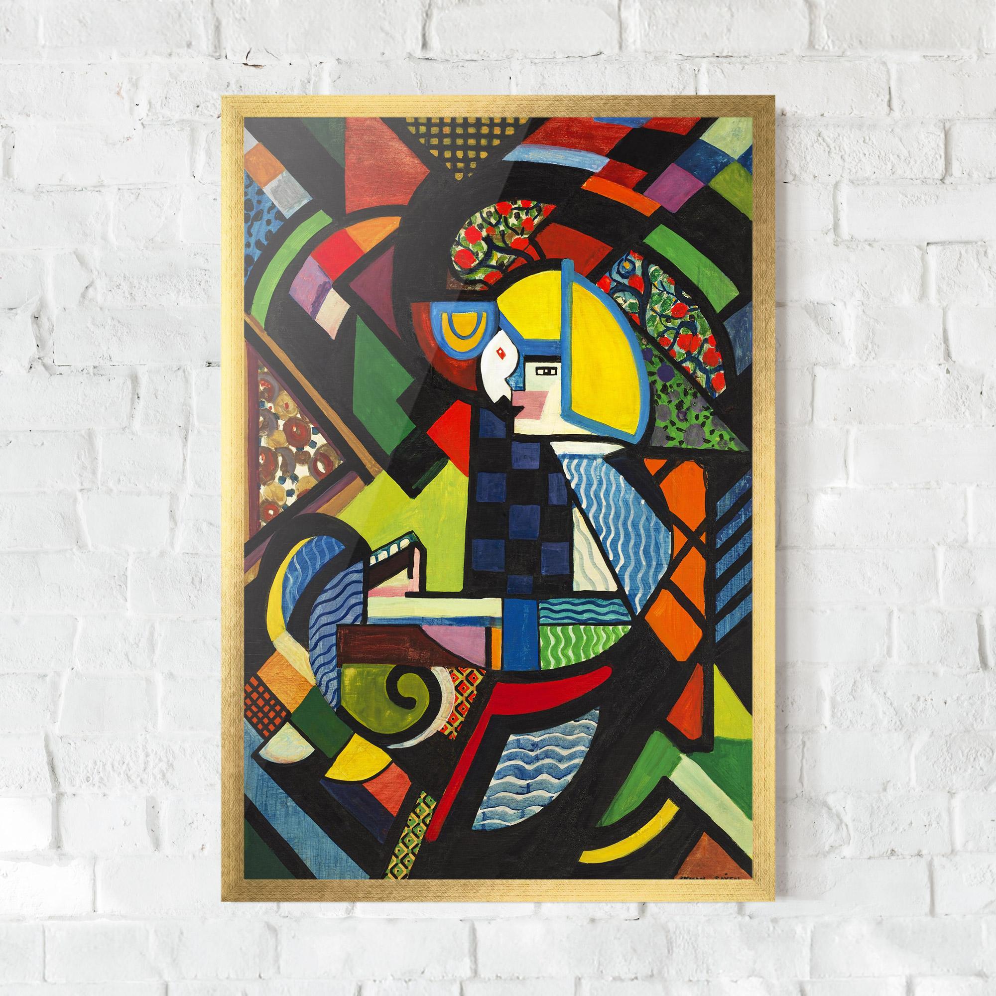 Plakat w Ramie Mix Color Shapes mockup 0