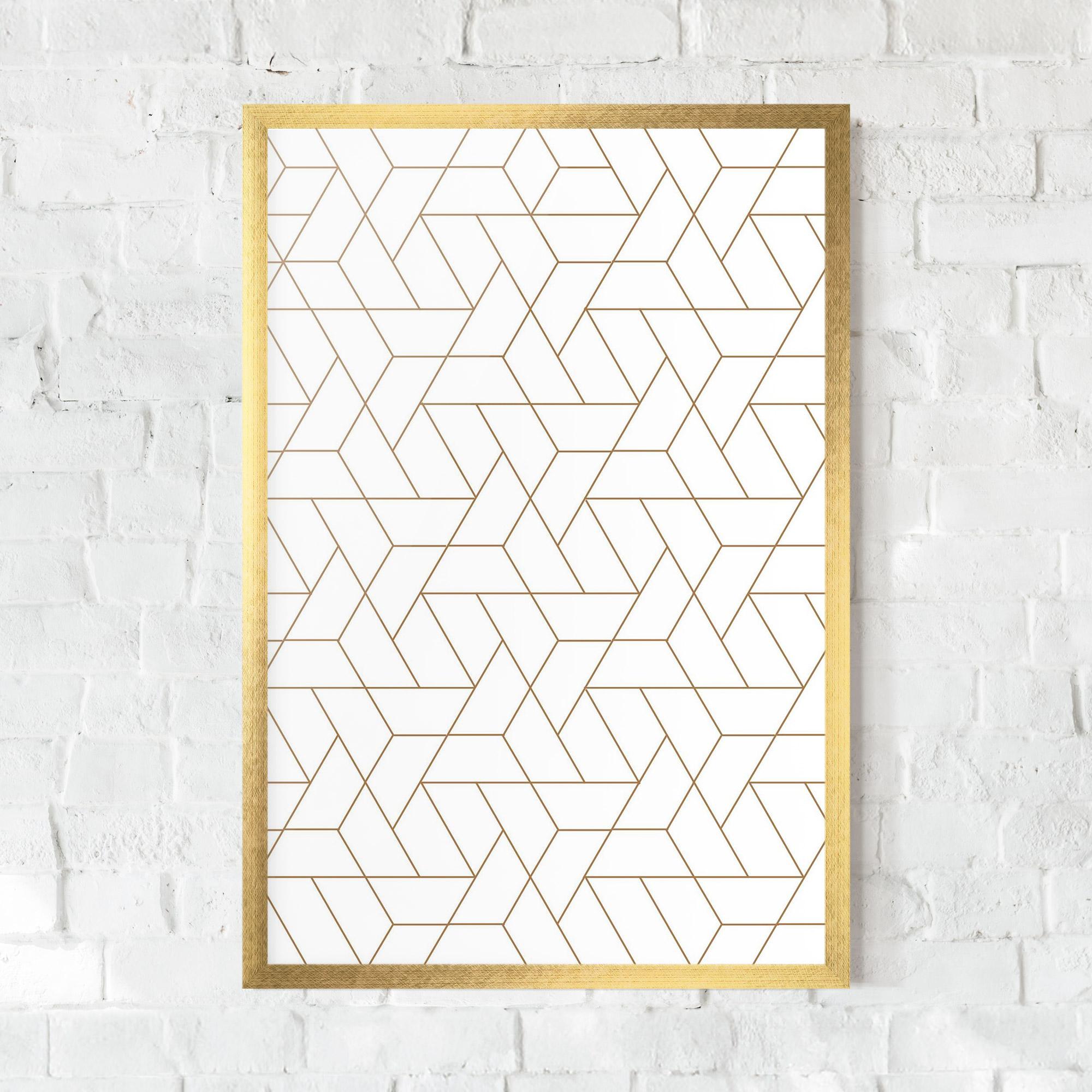 Plakat w Ramie Triangular Shape mockup 0