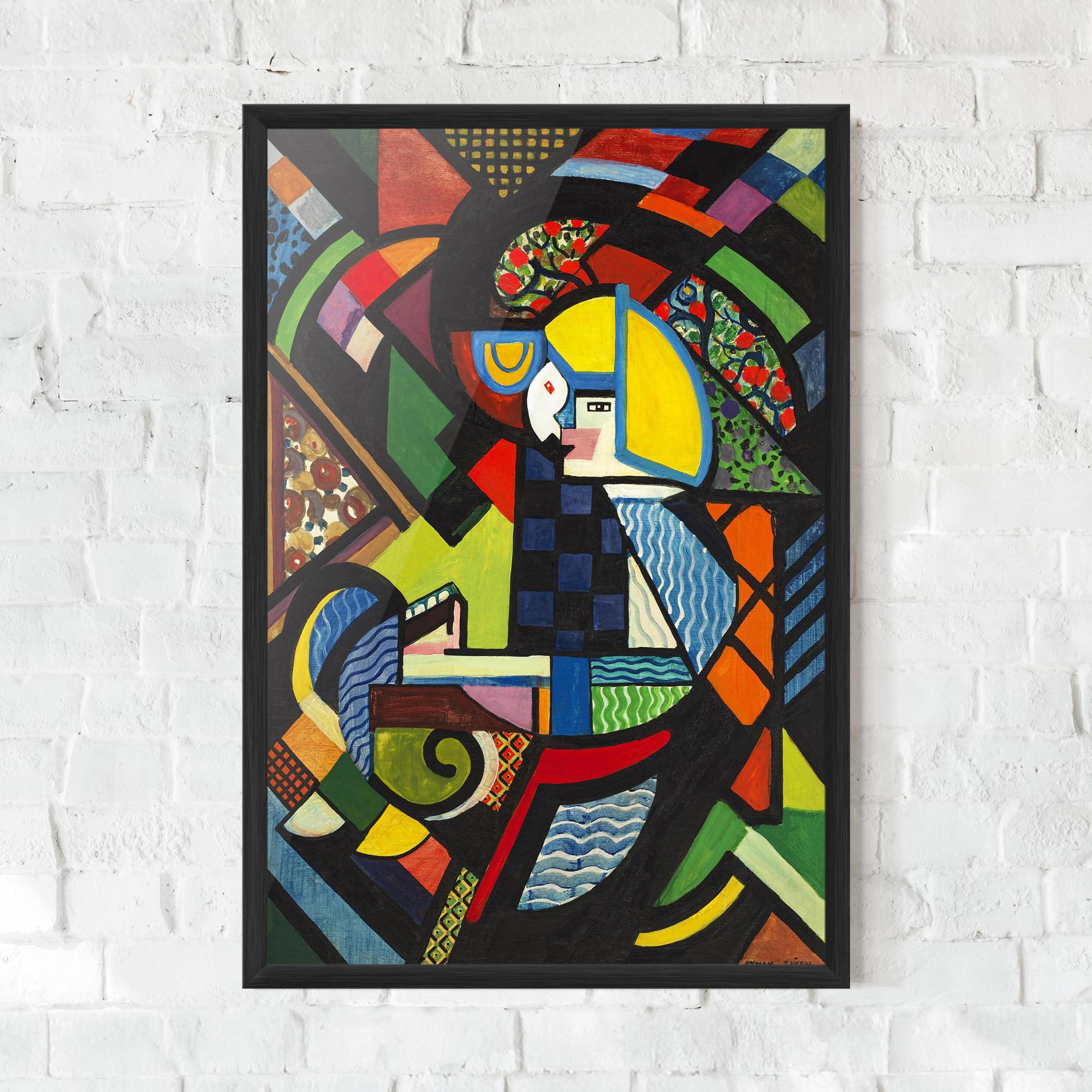 Plakat w Ramie Mix Color Shapes mockup 0