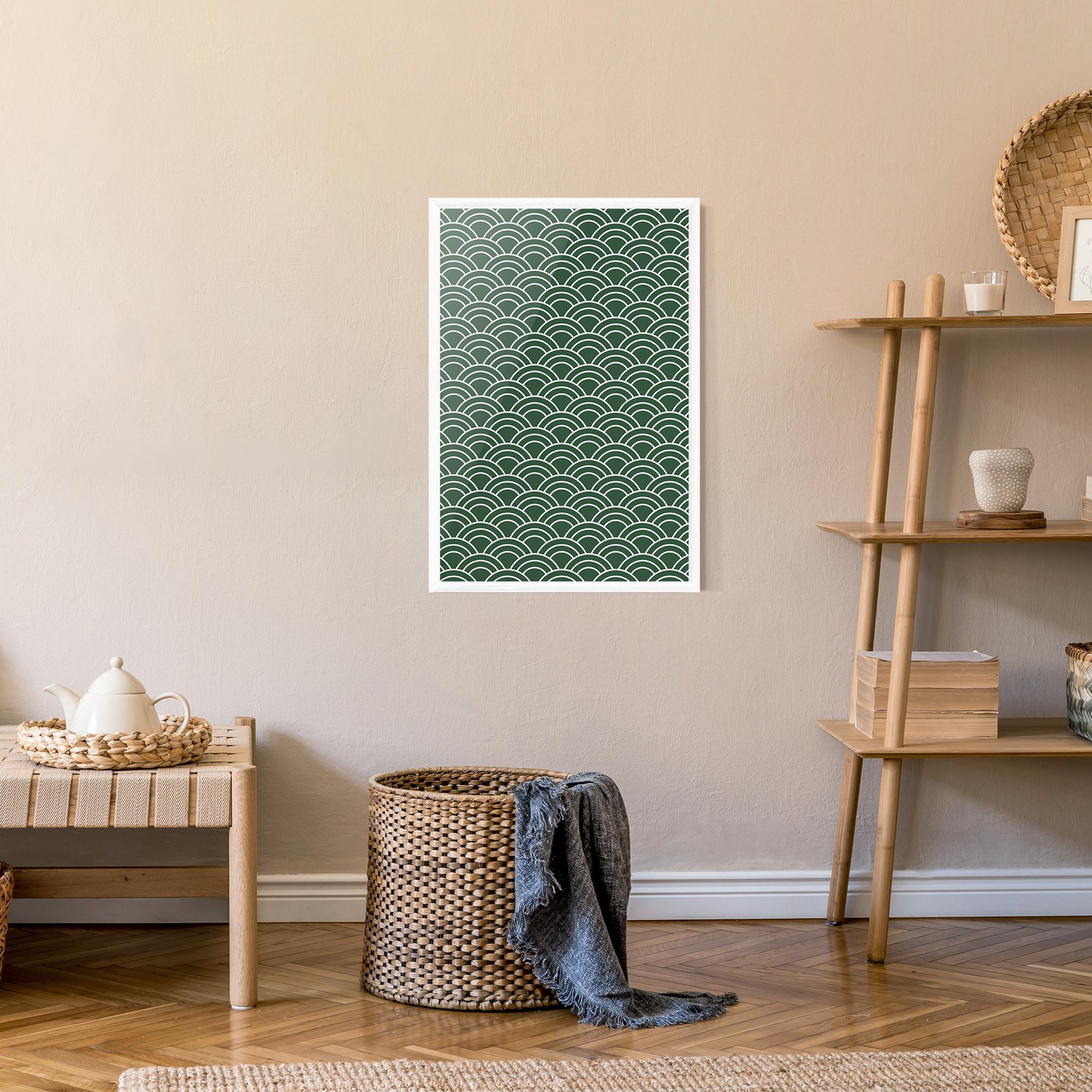 Plakat w Ramie Green Semi Circle mockup 9