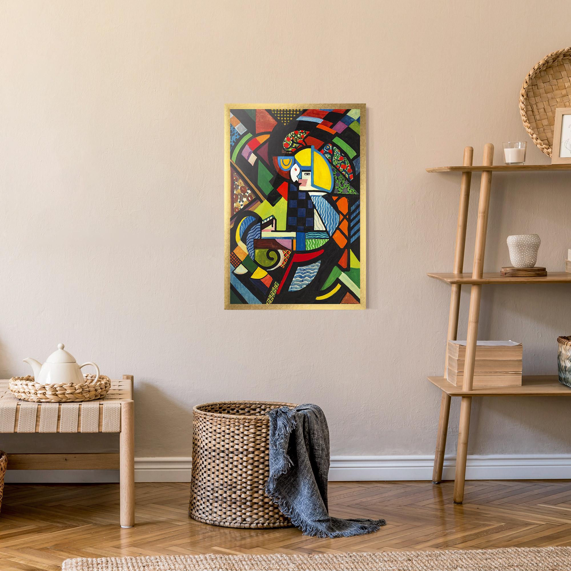 Plakat w Ramie Mix Color Shapes mockup 9