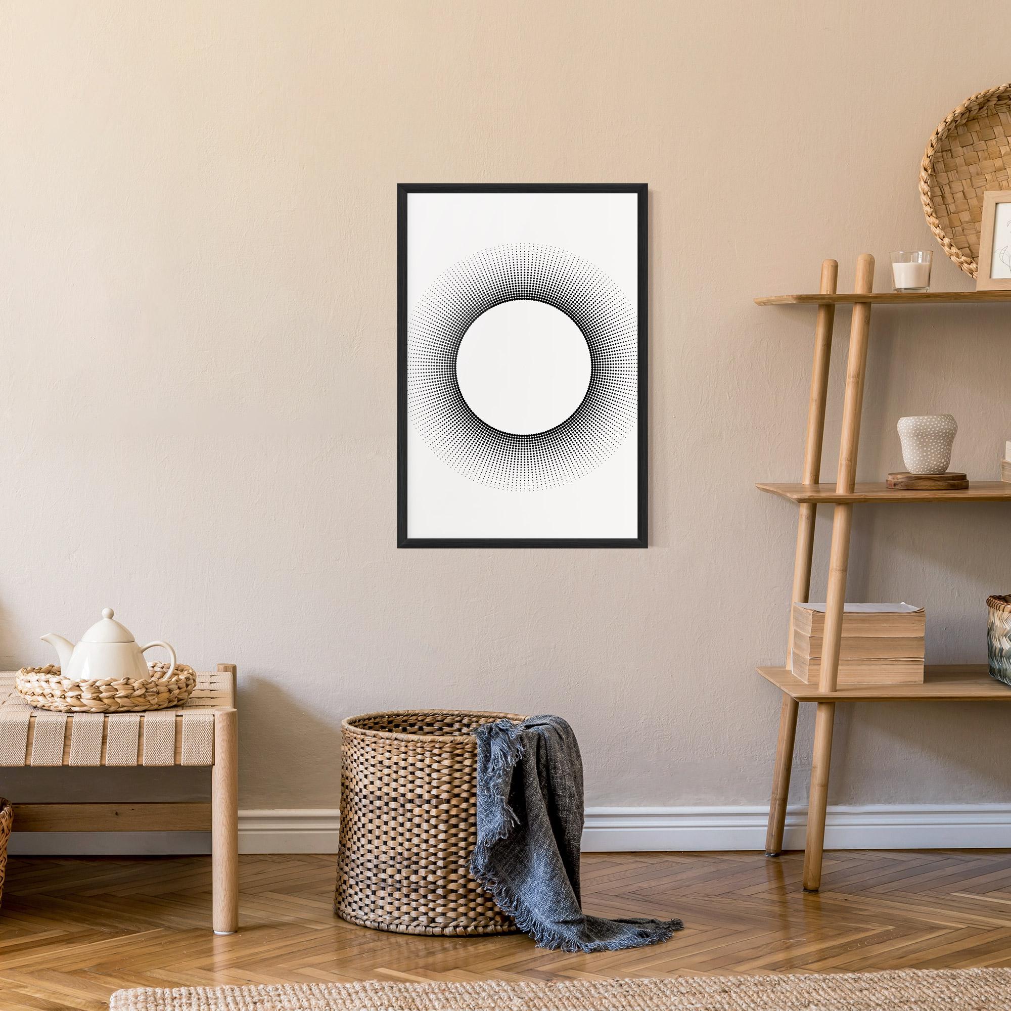 Plakat w Ramie White Center mockup 9