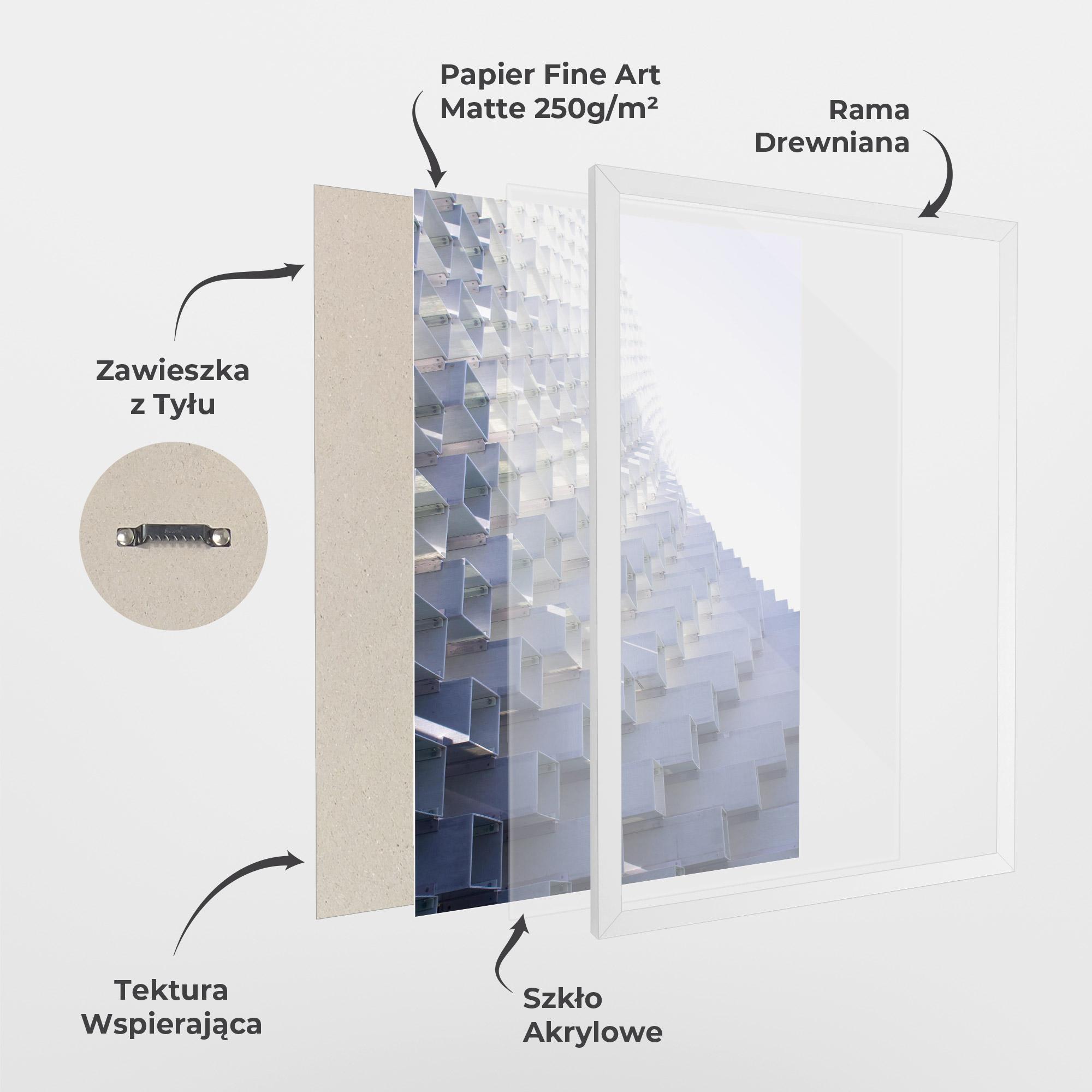 Plakat w Ramie 3d White Square mockup 1