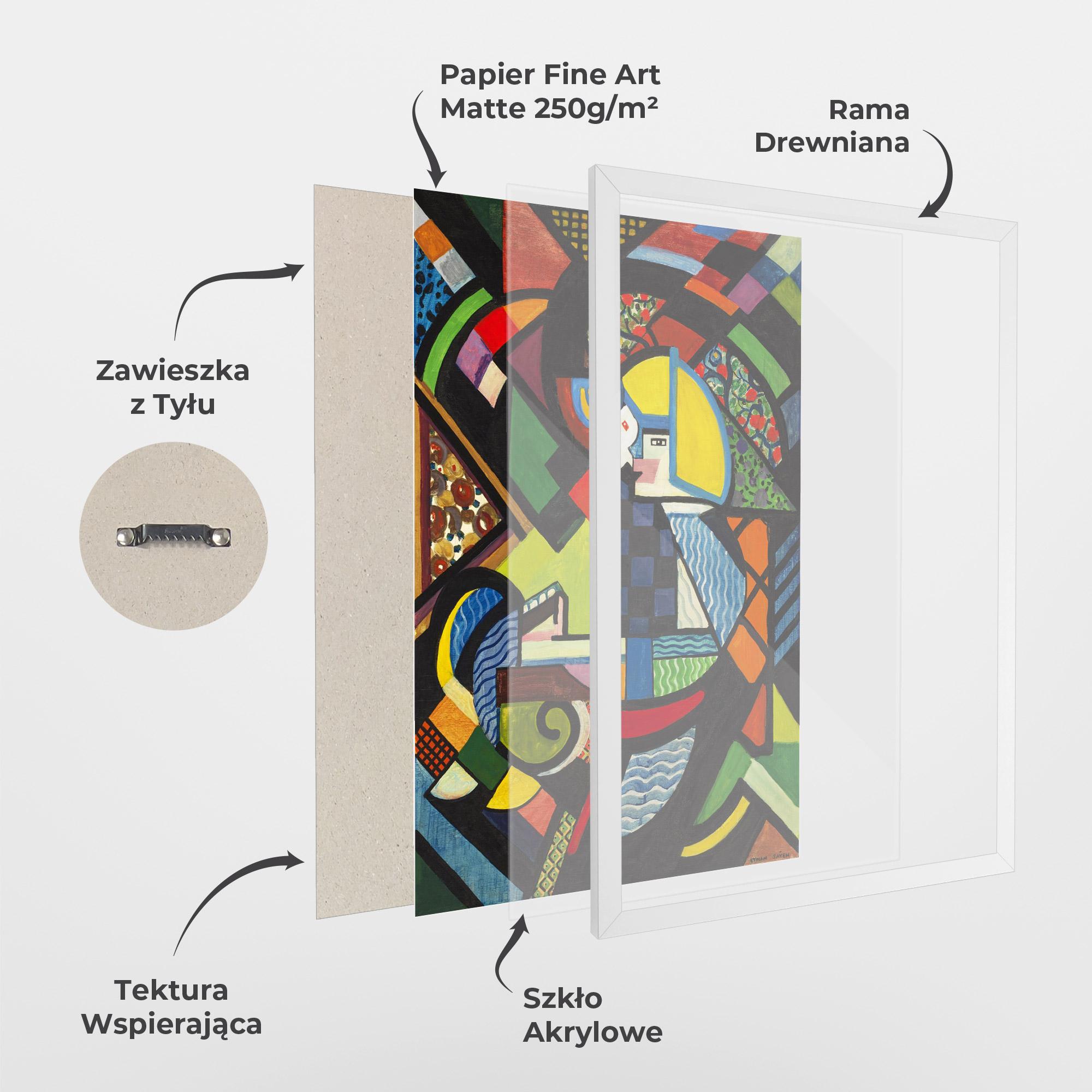 Plakat w Ramie Mix Color Shapes mockup 1