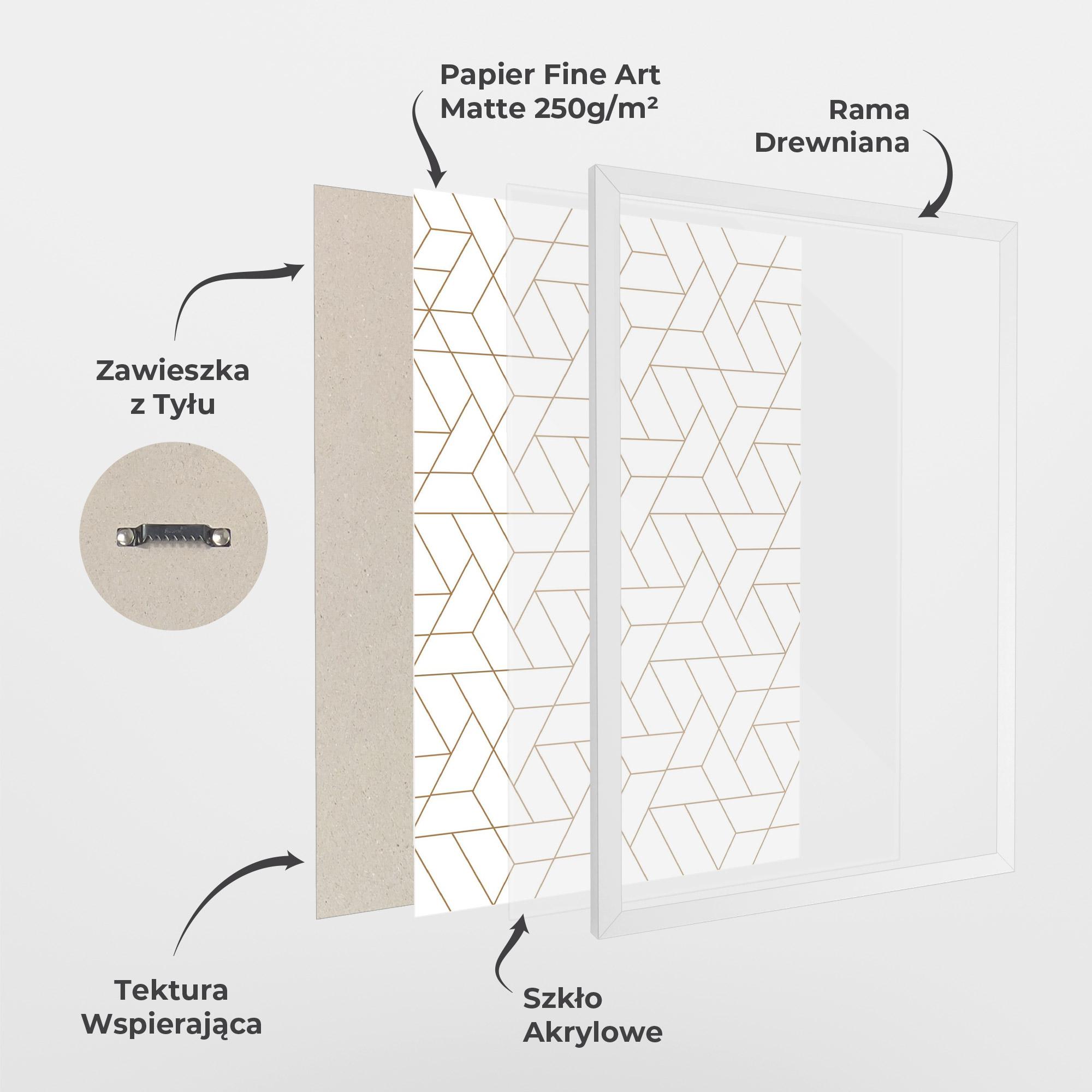 Plakat w Ramie Triangular Shape mockup 1