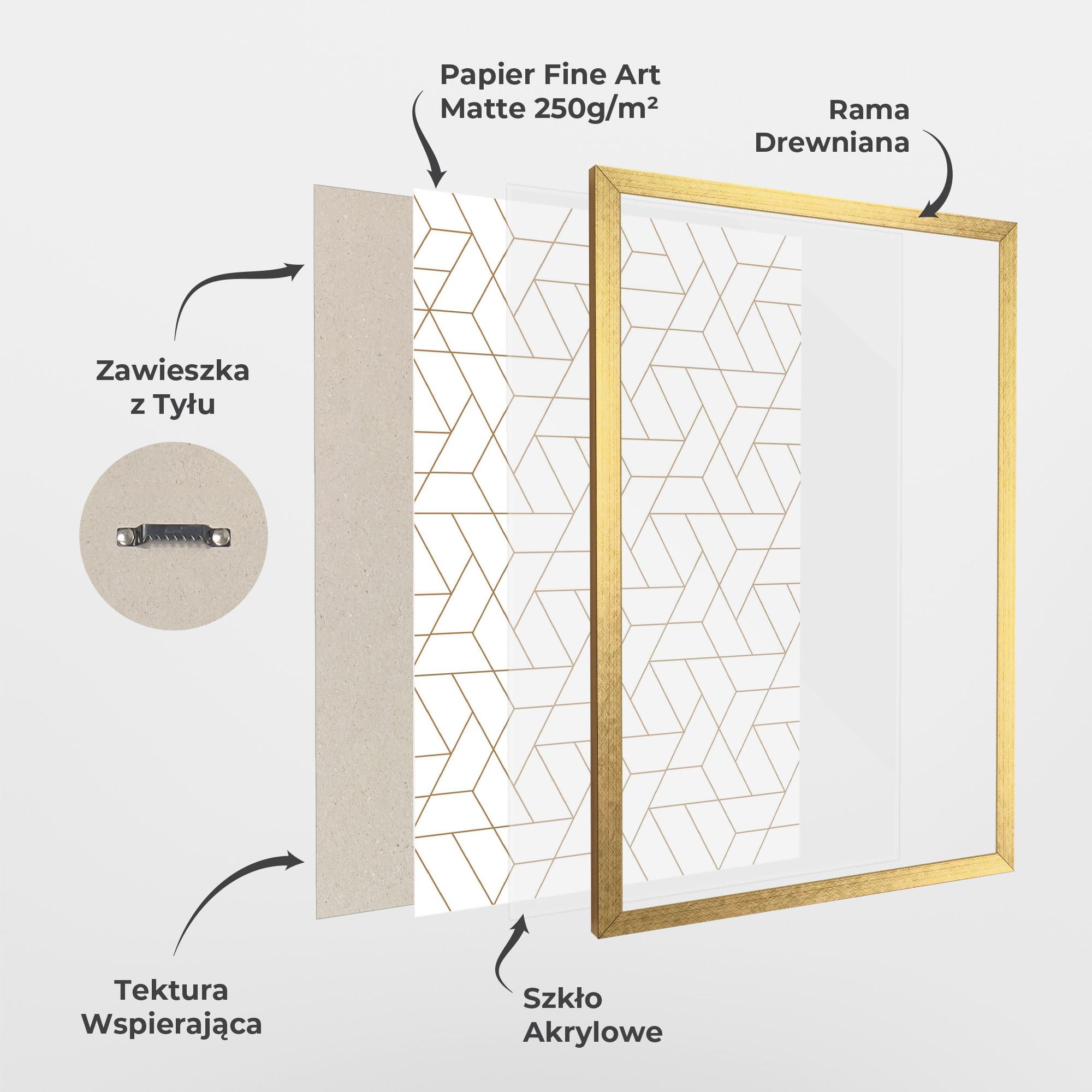 Plakat w Ramie Triangular Shape mockup 1