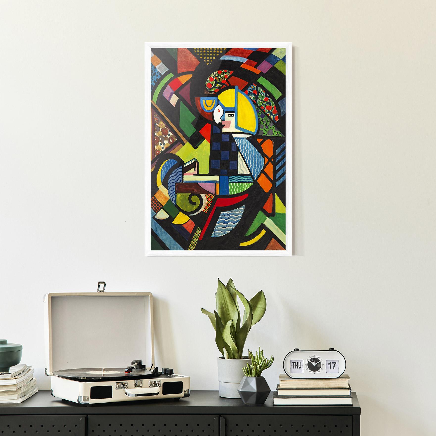 Plakat w Ramie Mix Color Shapes mockup 2