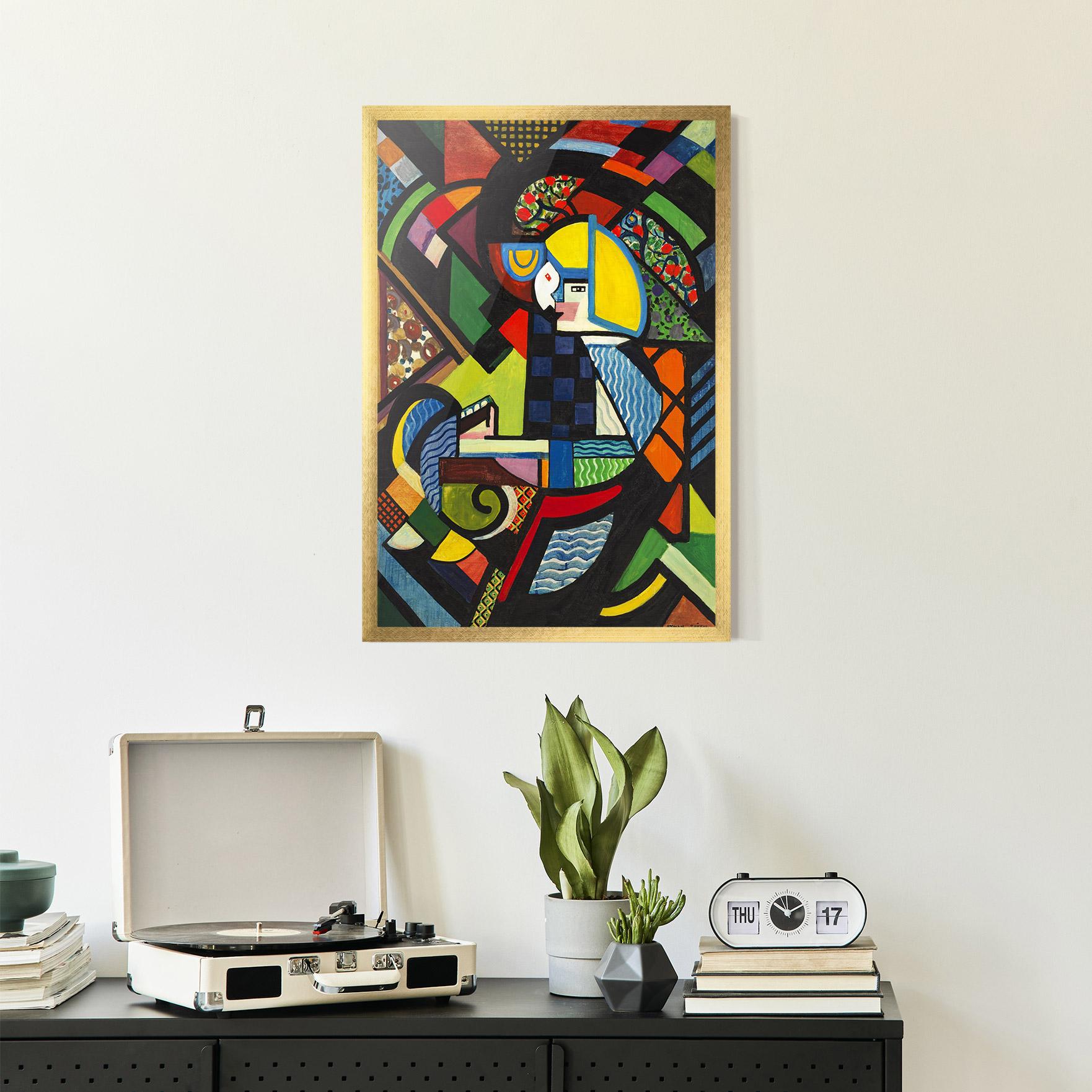 Plakat w Ramie Mix Color Shapes mockup 2