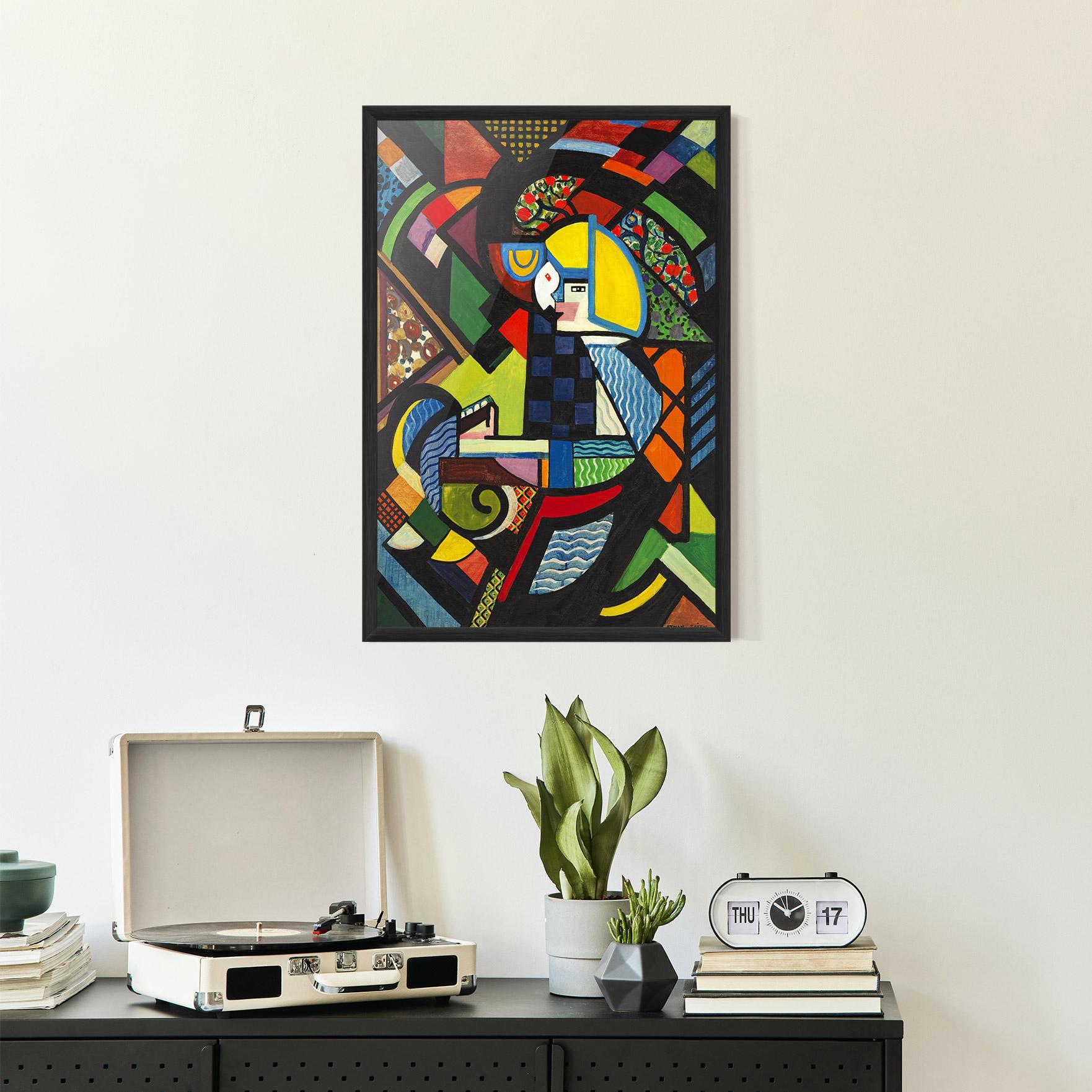 Plakat w Ramie Mix Color Shapes mockup 2