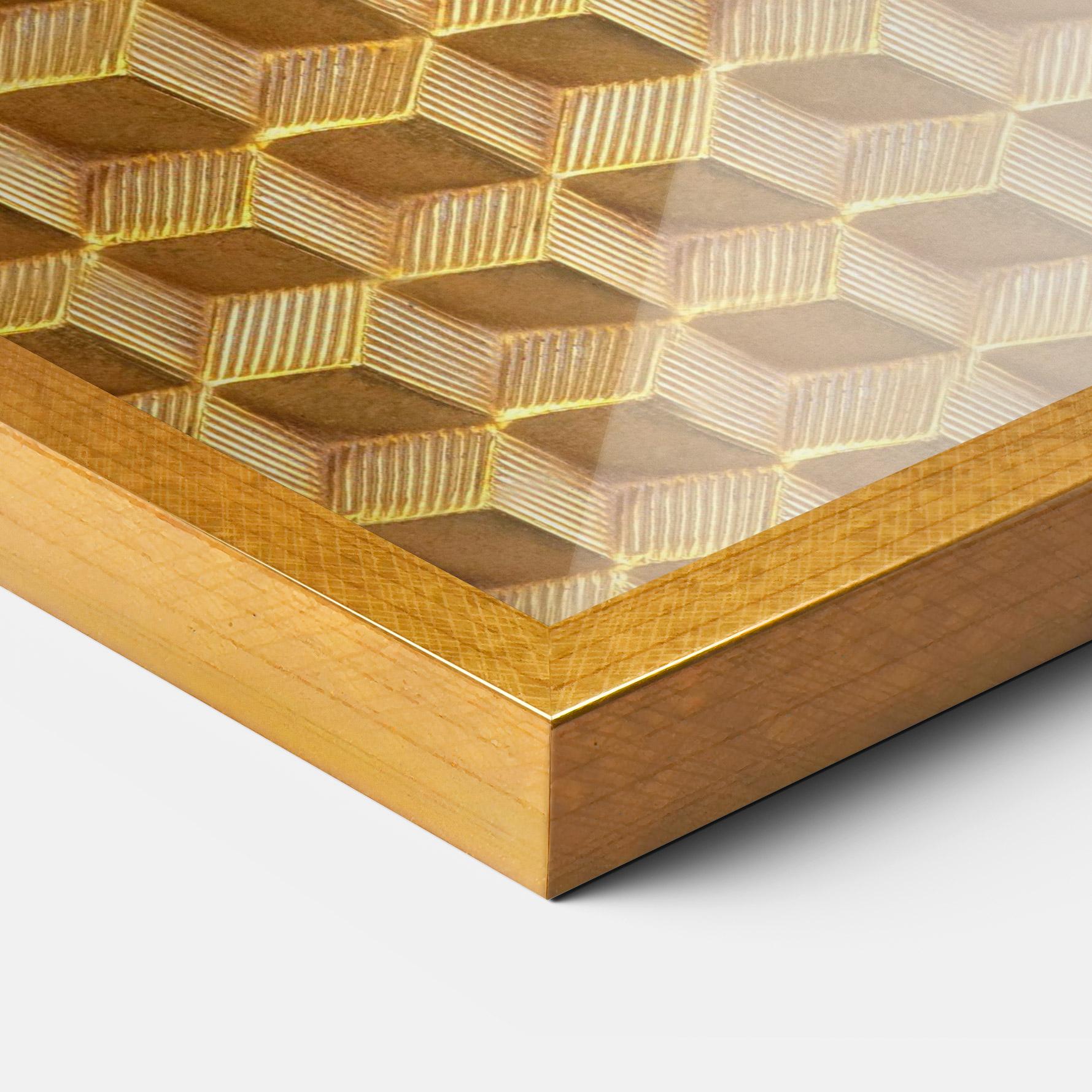 Plakat w Ramie Small Yellow Square mockup 3