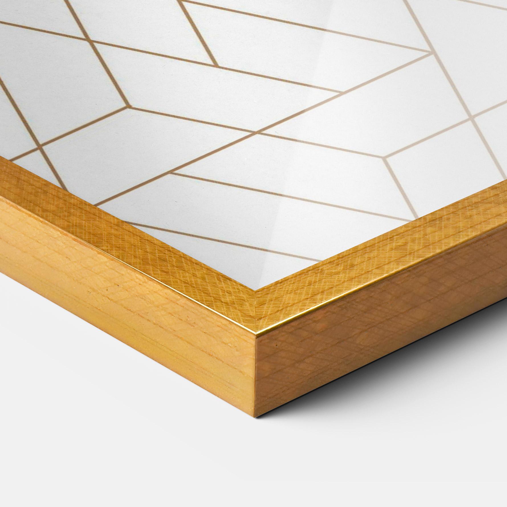 Plakat w Ramie Triangular Shape mockup 3