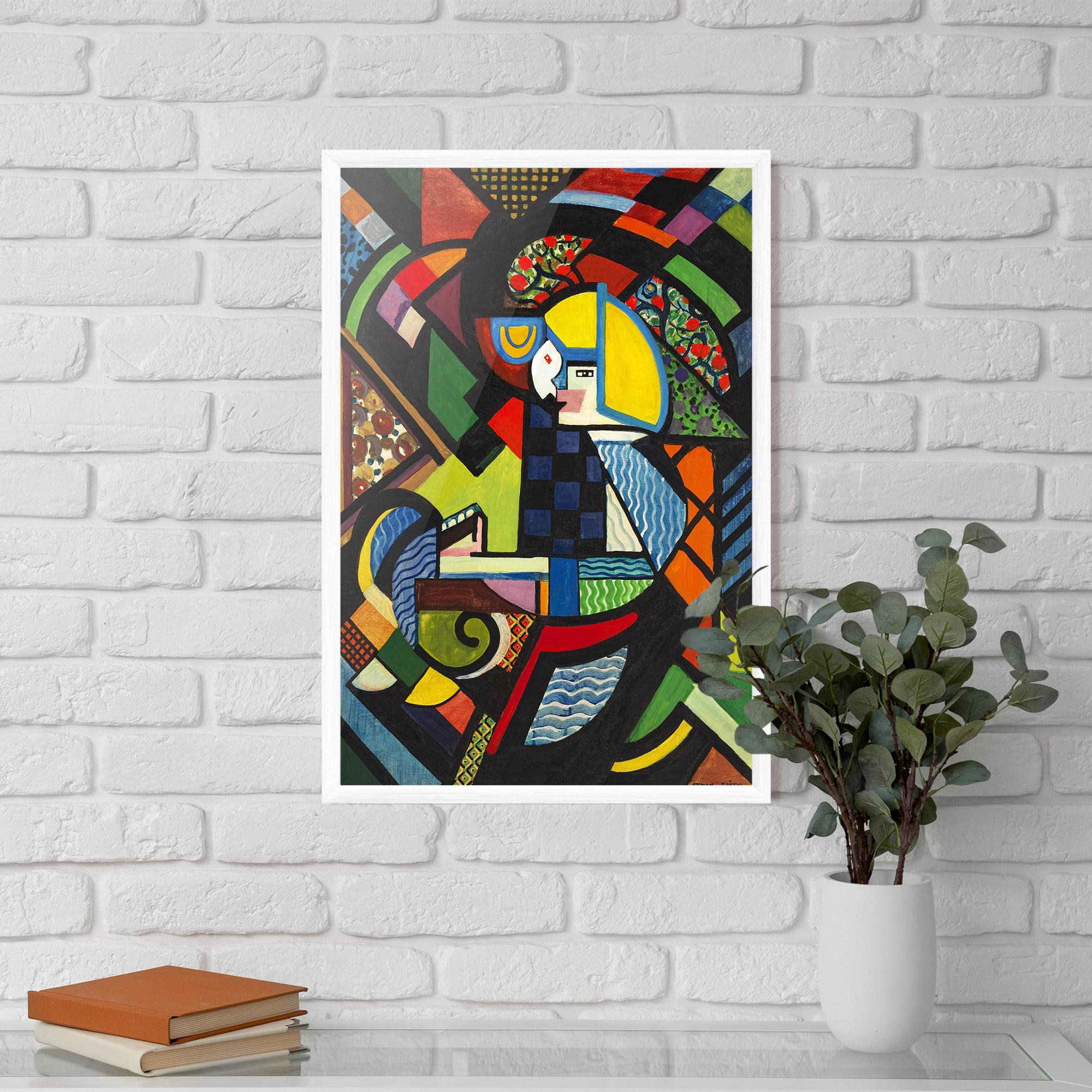 Plakat w Ramie Mix Color Shapes mockup 5