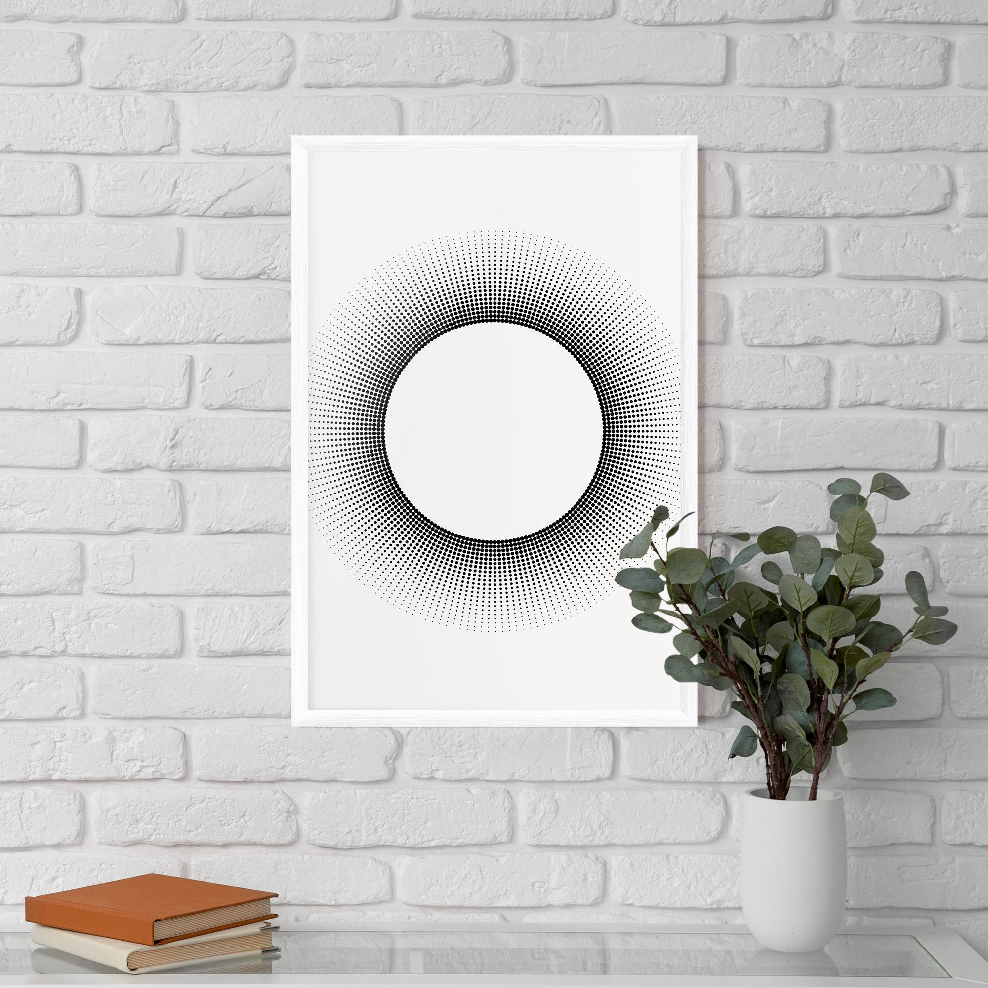 Plakat w Ramie White Center mockup 5