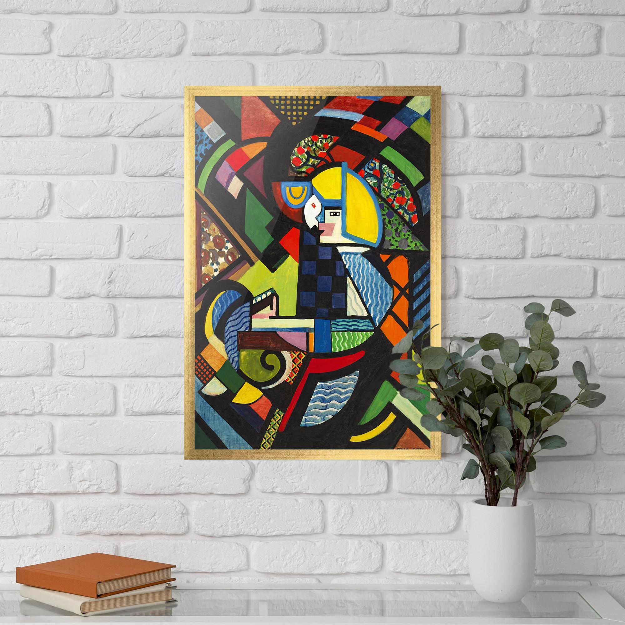 Plakat w Ramie Mix Color Shapes mockup 5