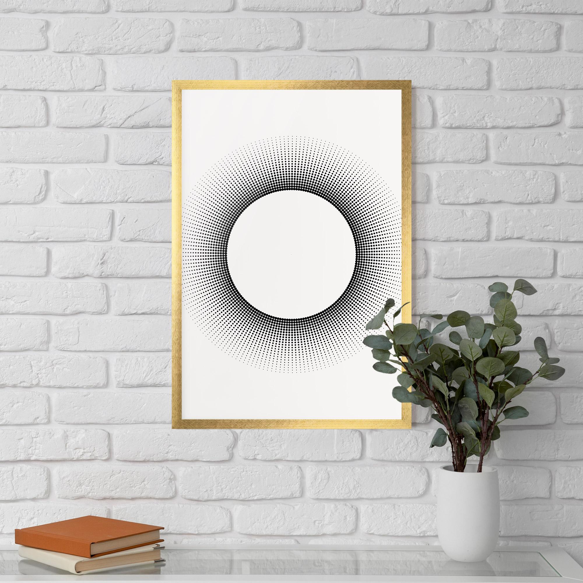 Plakat w Ramie White Center mockup 5