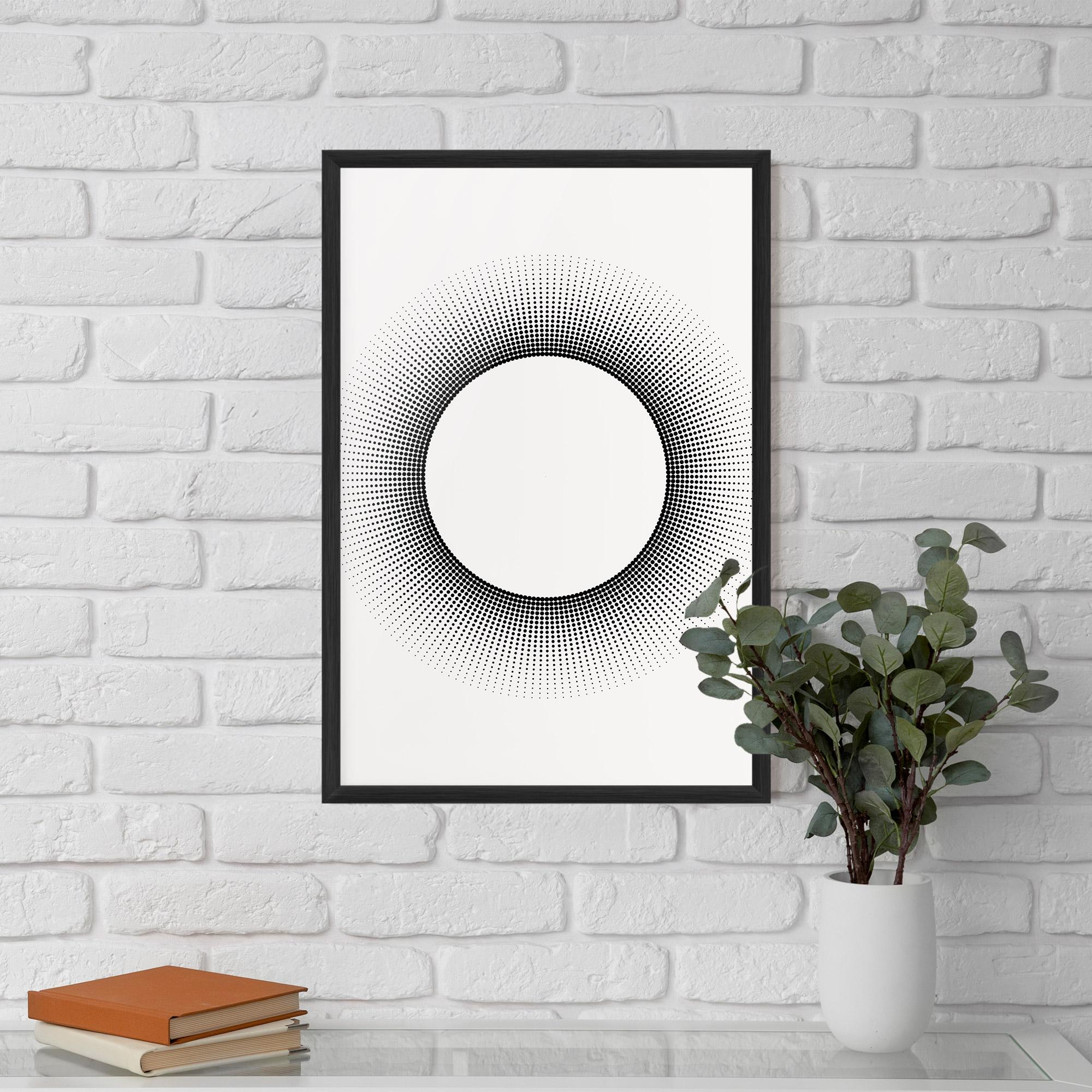 Plakat w Ramie White Center mockup 5