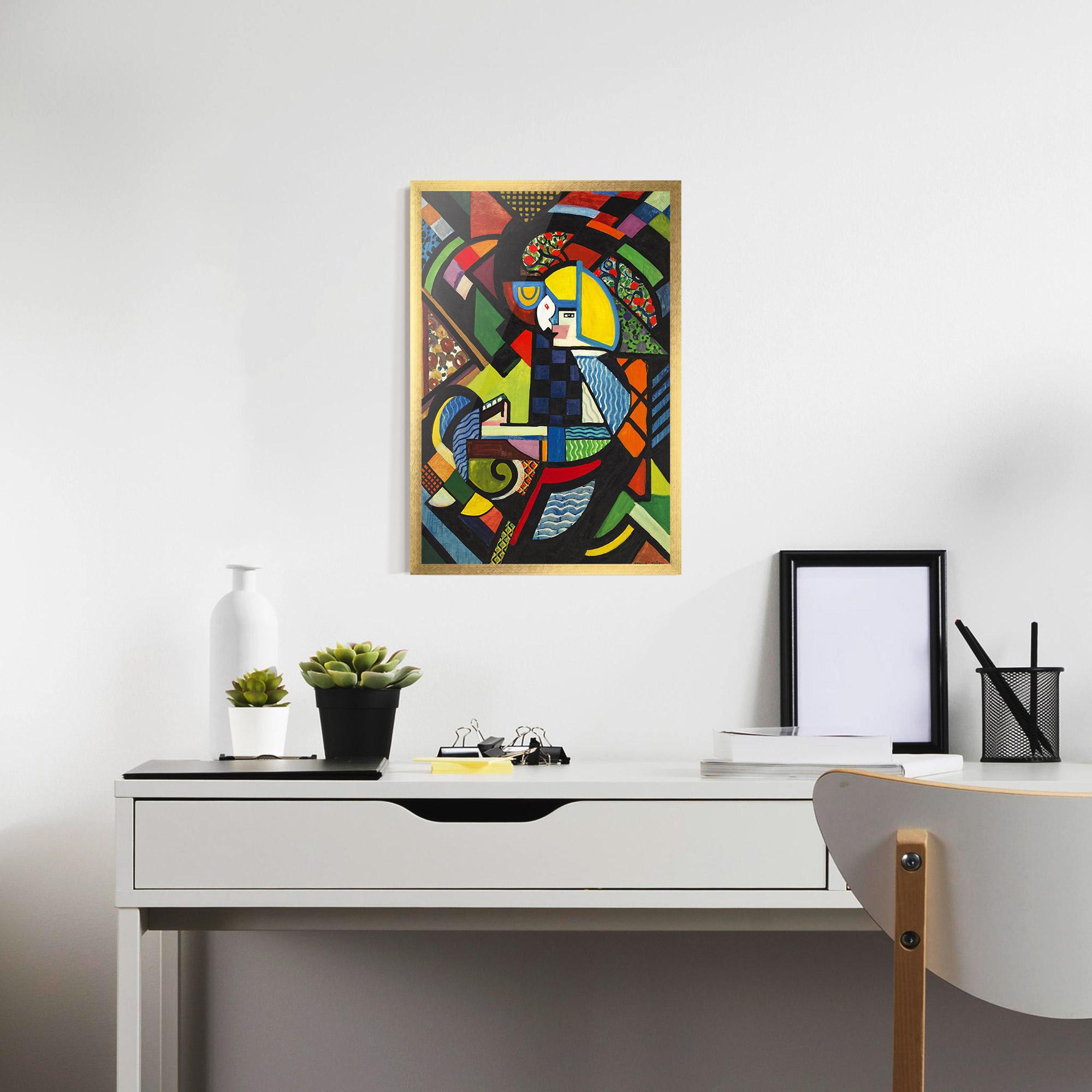 Plakat w Ramie Mix Color Shapes mockup 7