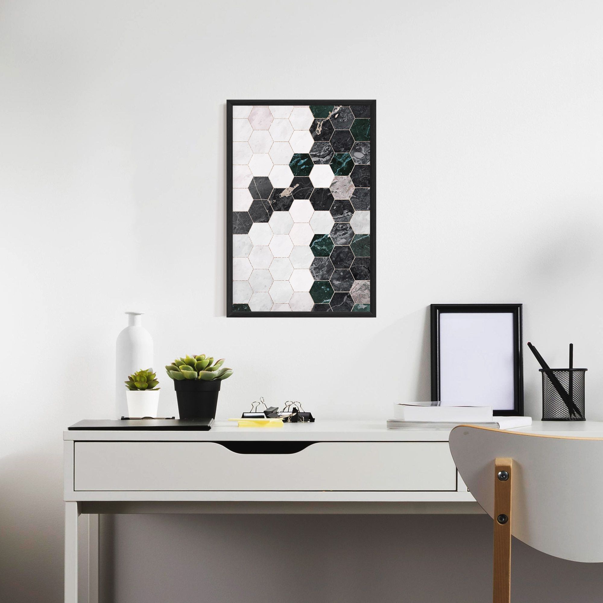 Green Hexagon mockup 7