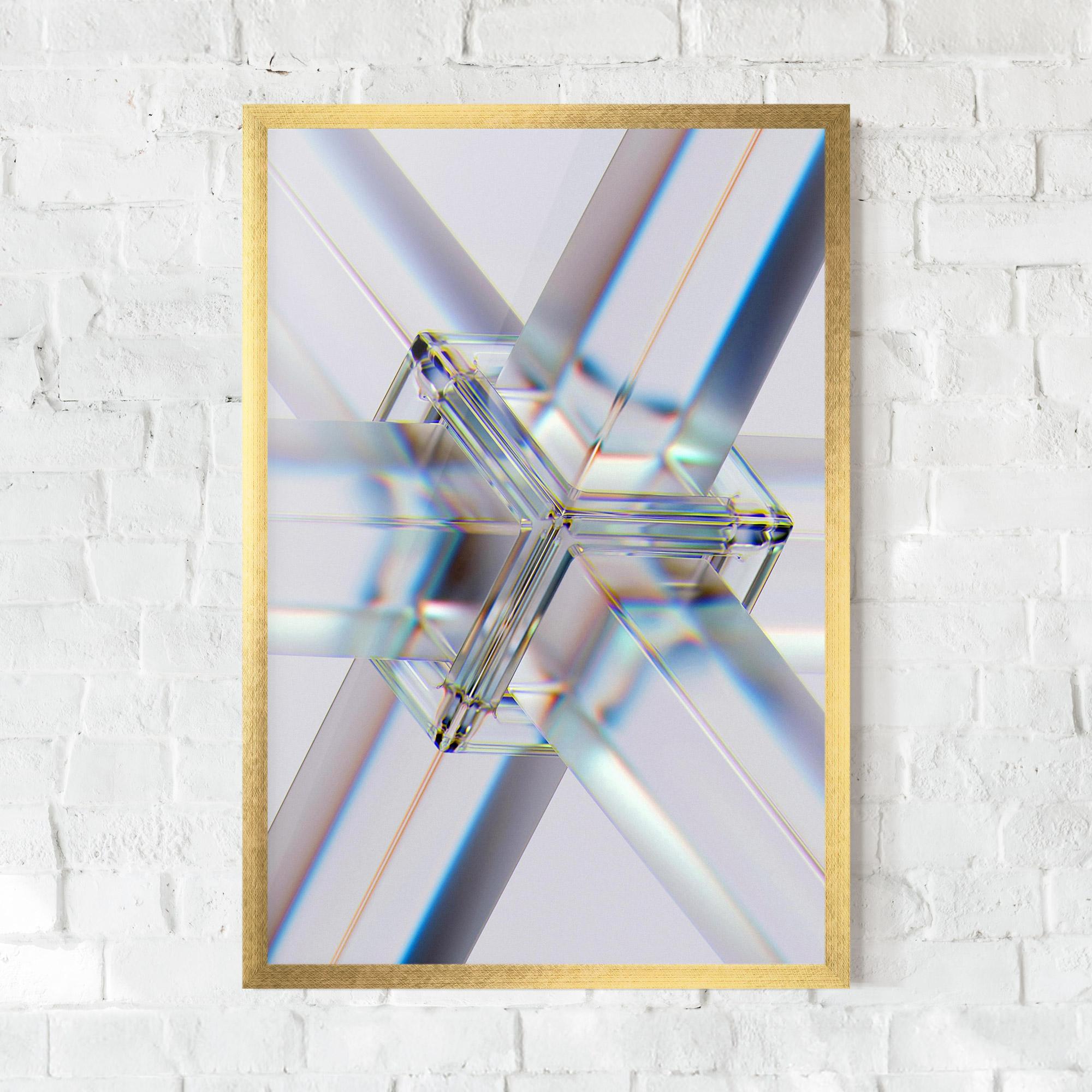 Plakat w Ramie Glass Shape mockup 0