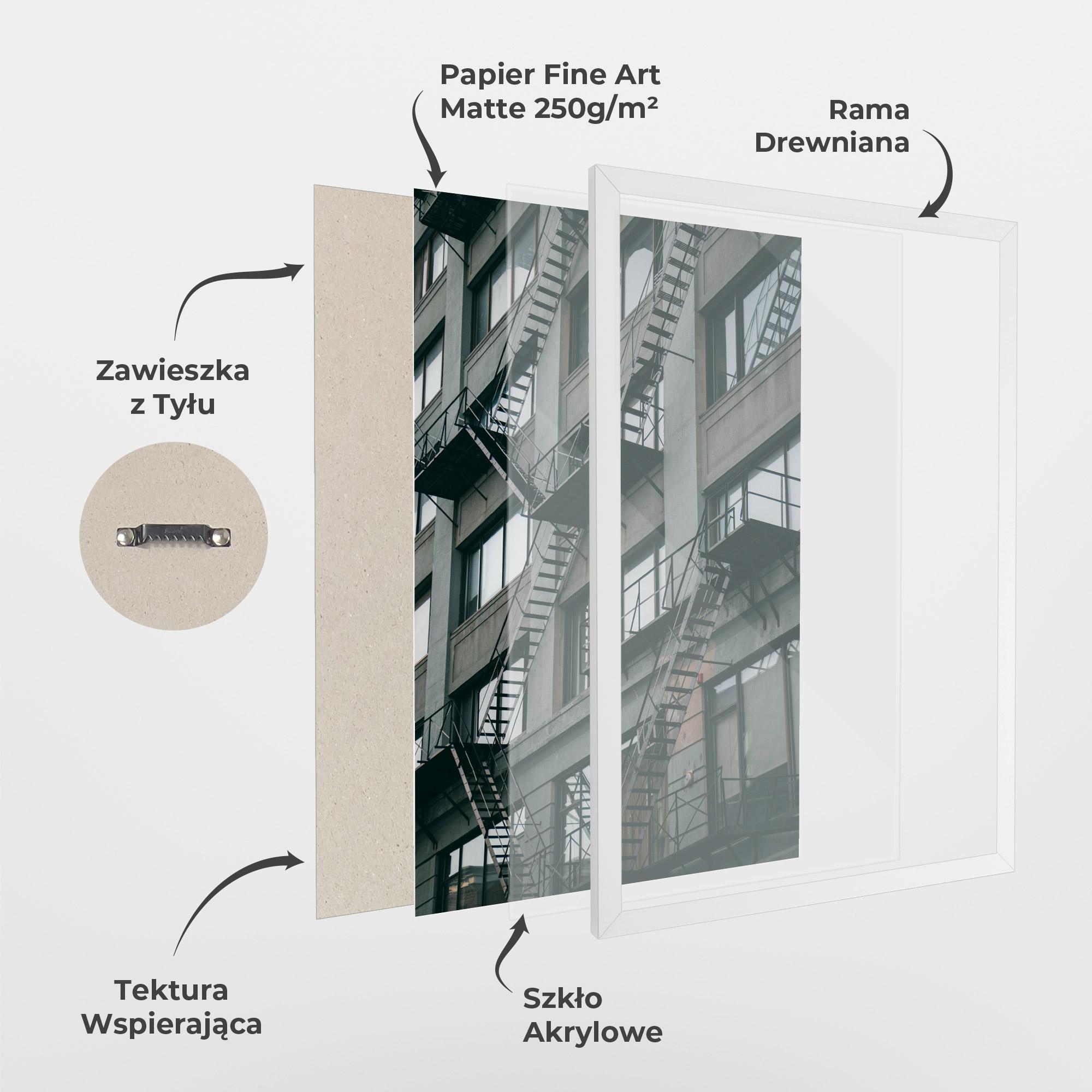 Plakat w Ramie Building Stairs mockup 1