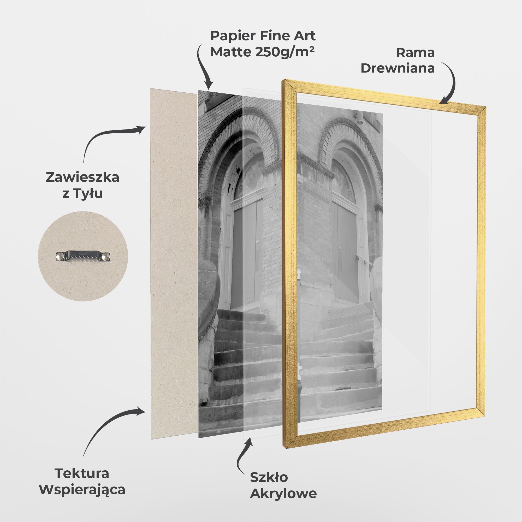 Plakat w Ramie Grey Dors mockup 1