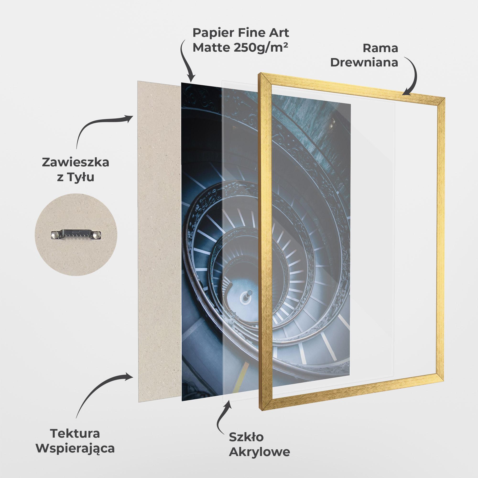 Plakat w Ramie Spiral Museum mockup 1