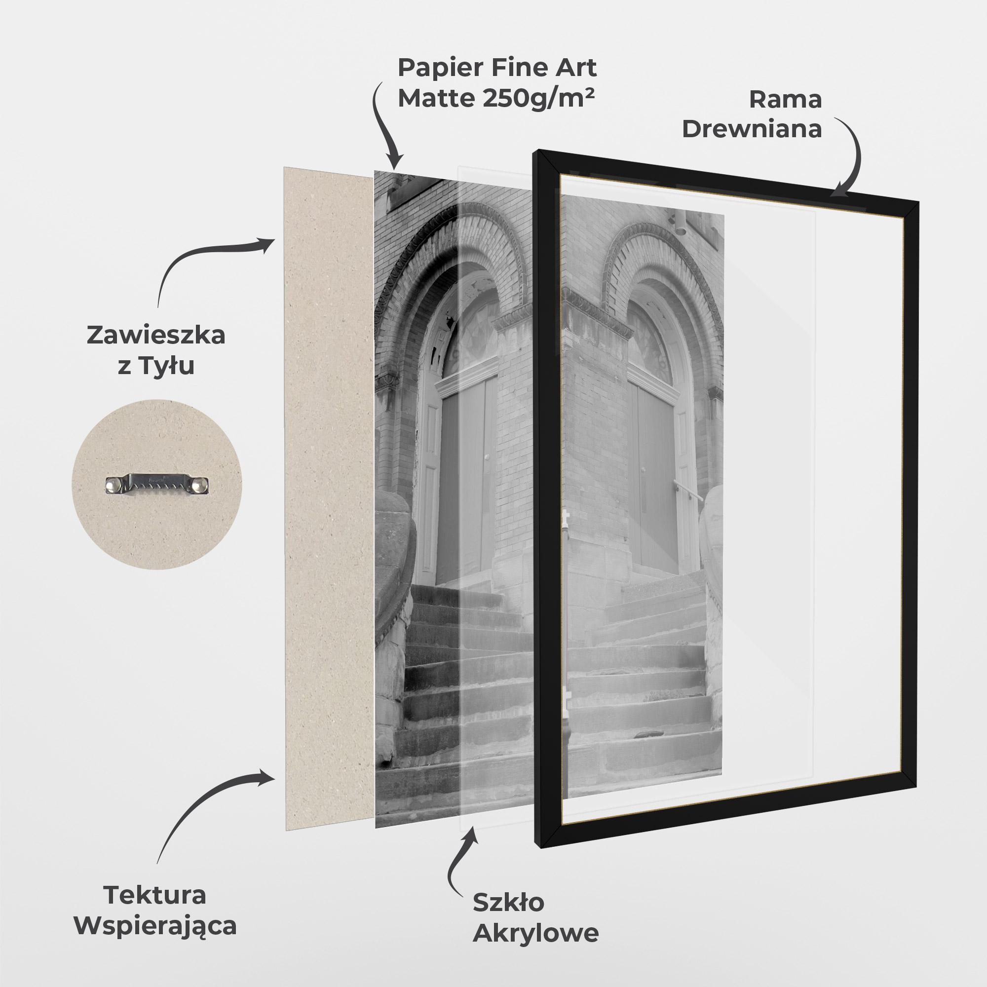 Plakat w Ramie Grey Dors mockup 1