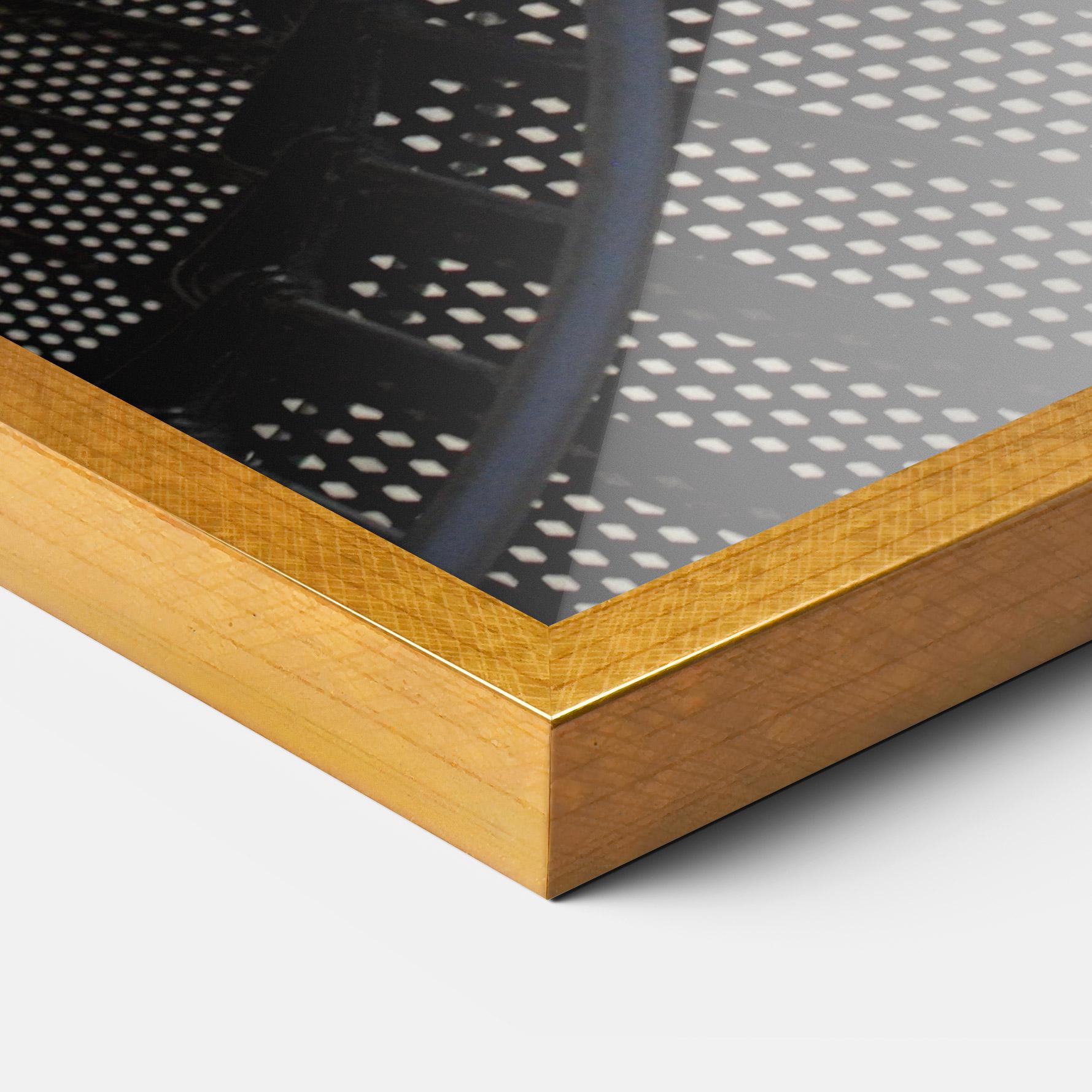 Plakat w Ramie Beautiful Black Stairs mockup 3